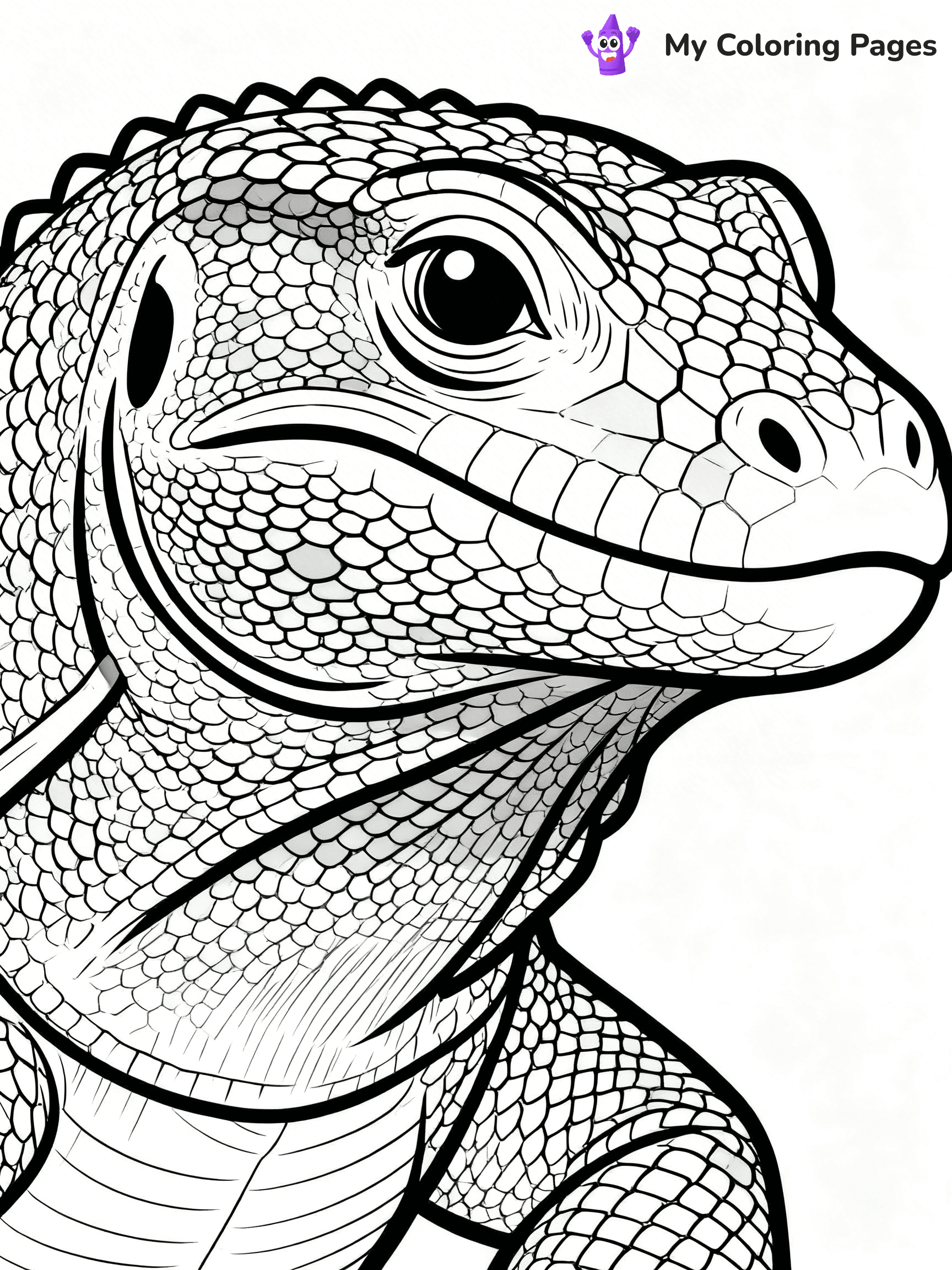 Komodo Dragon Coloring Pages - 25