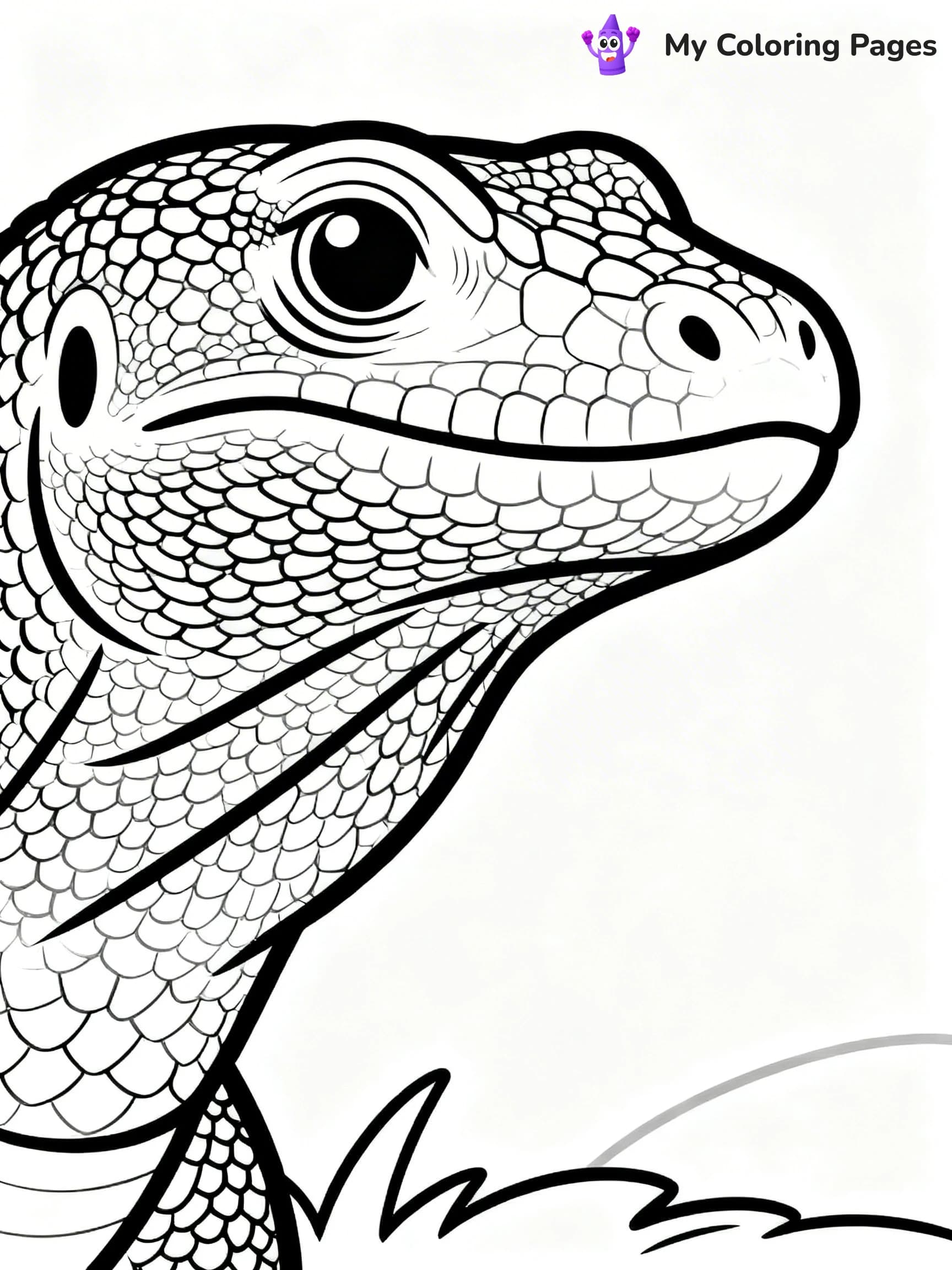Komodo Dragon Coloring Pages - 23