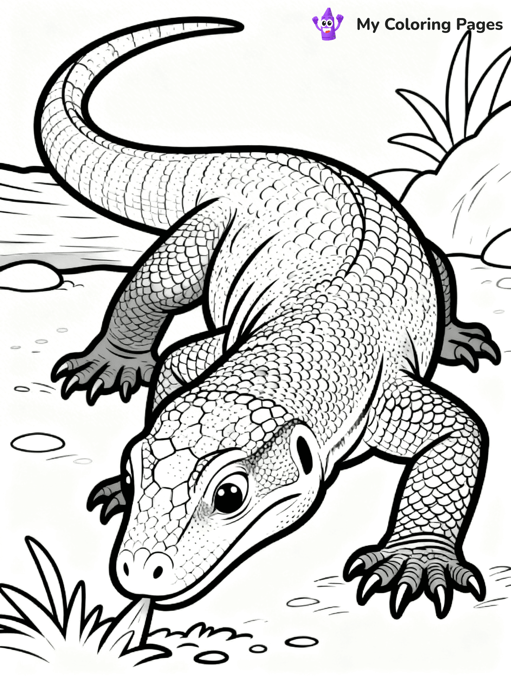 Komodo Dragon Coloring Pages - 18