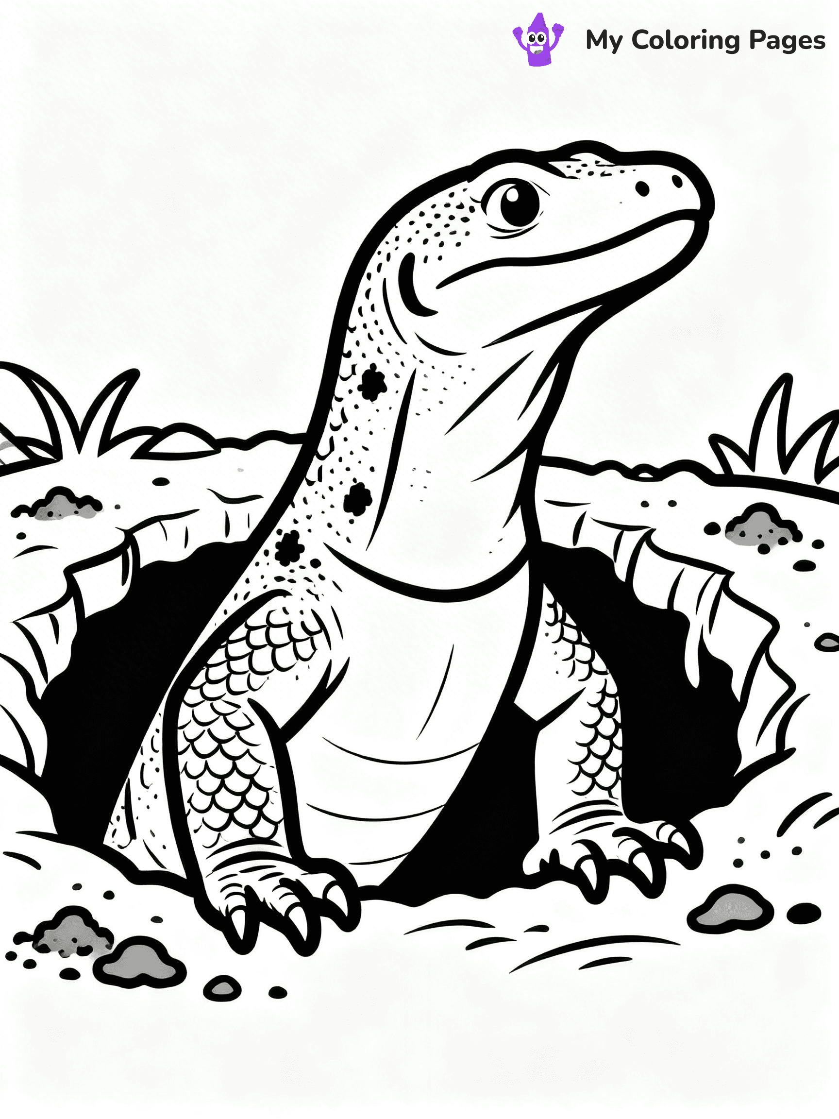 Komodo Dragon Coloring Pages - 14