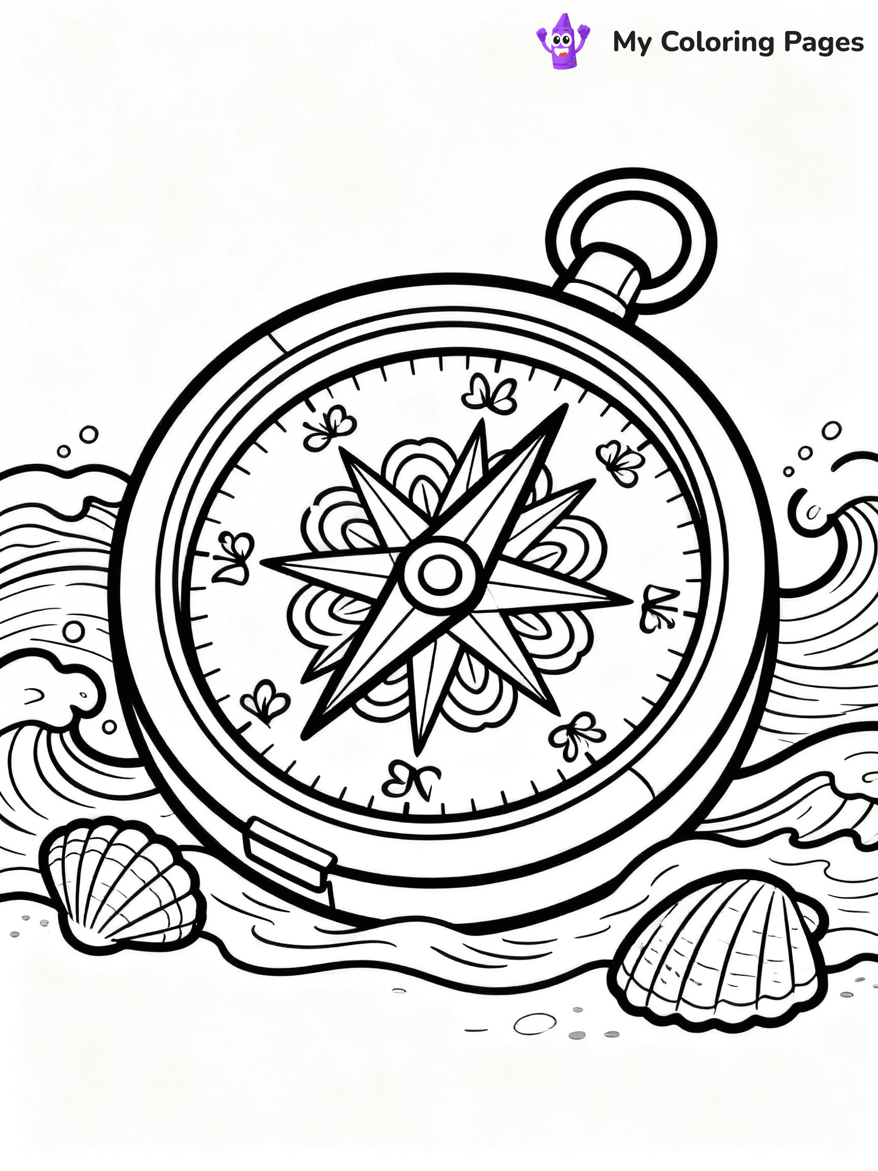 Compass Coloring Pages - 24