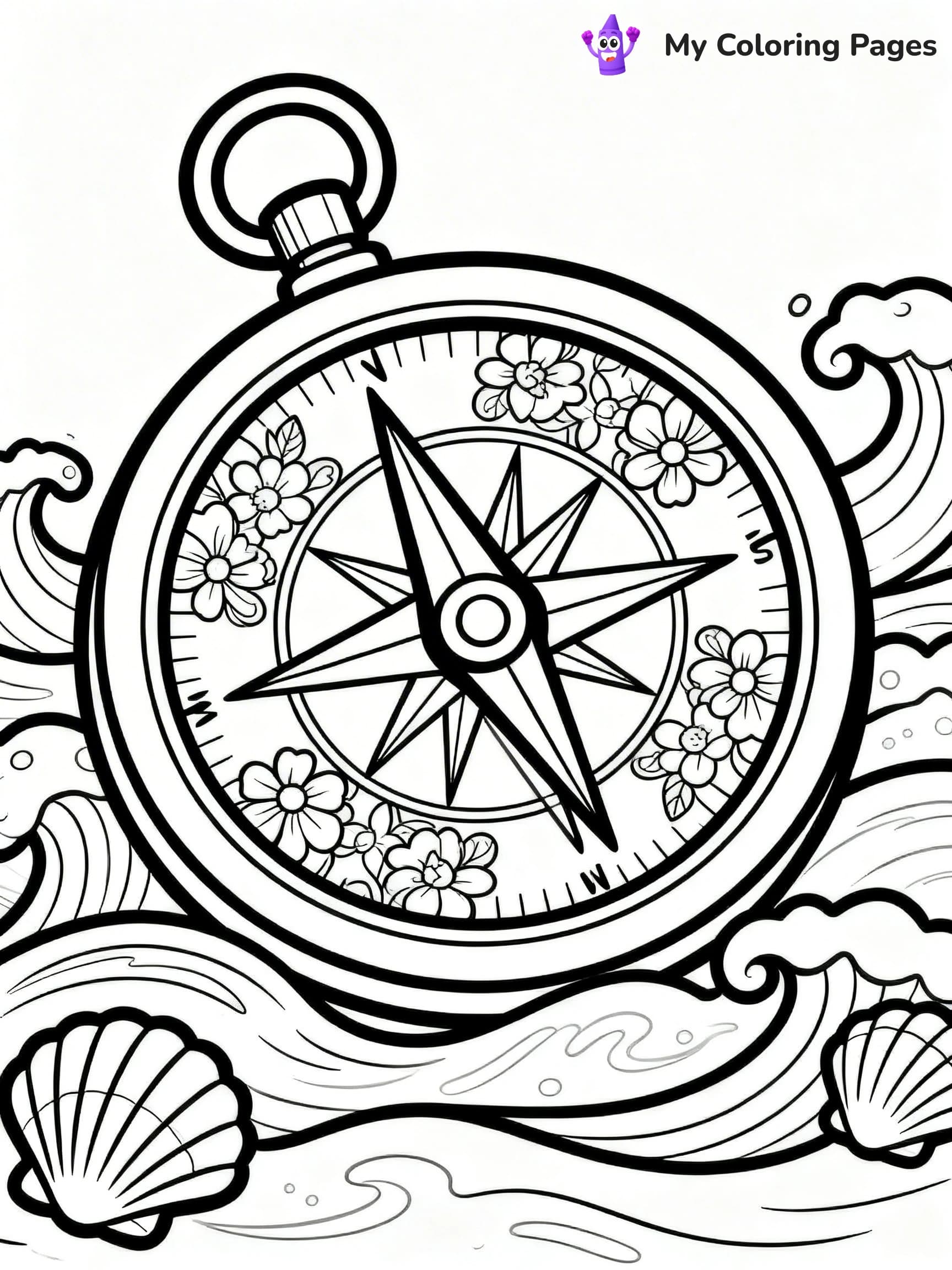 Compass Coloring Pages - 21