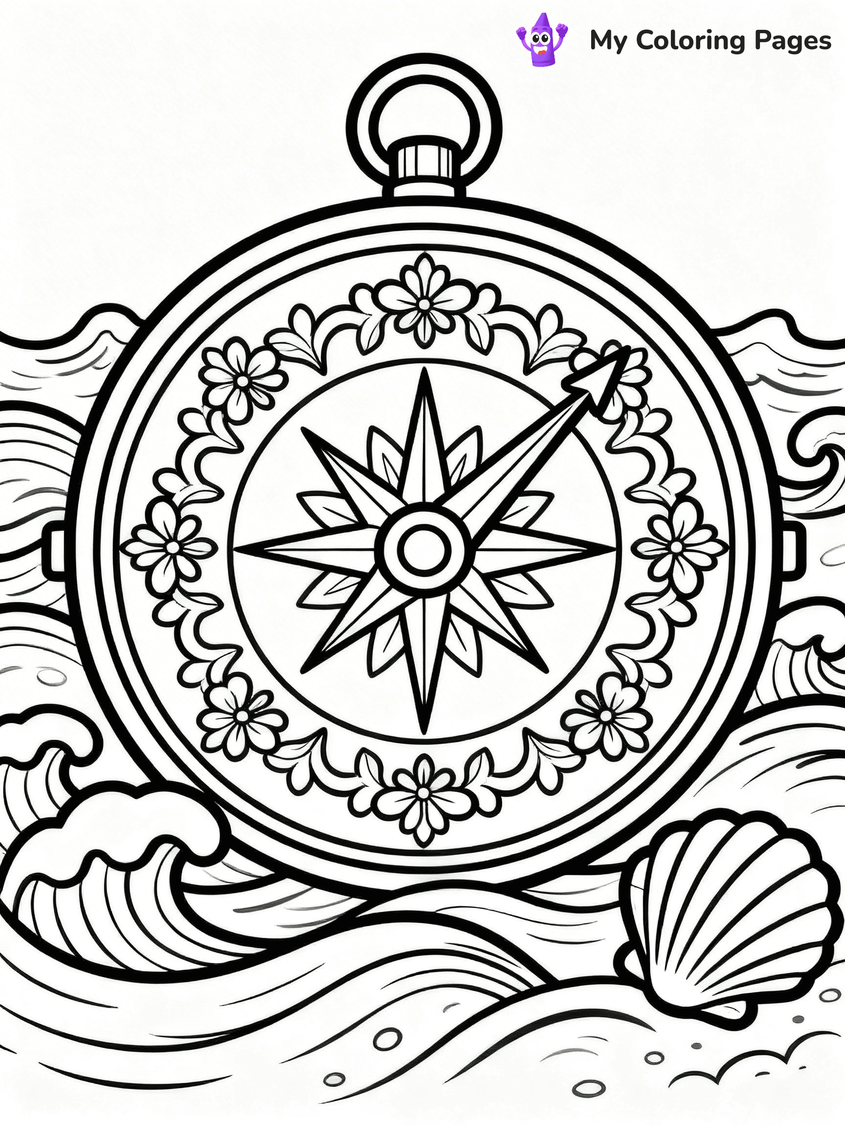 Compass Coloring Pages - 19