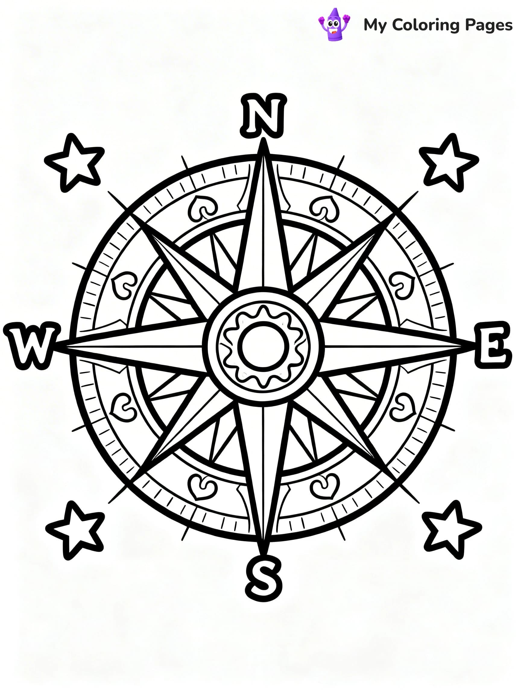 Compass Coloring Pages - 18