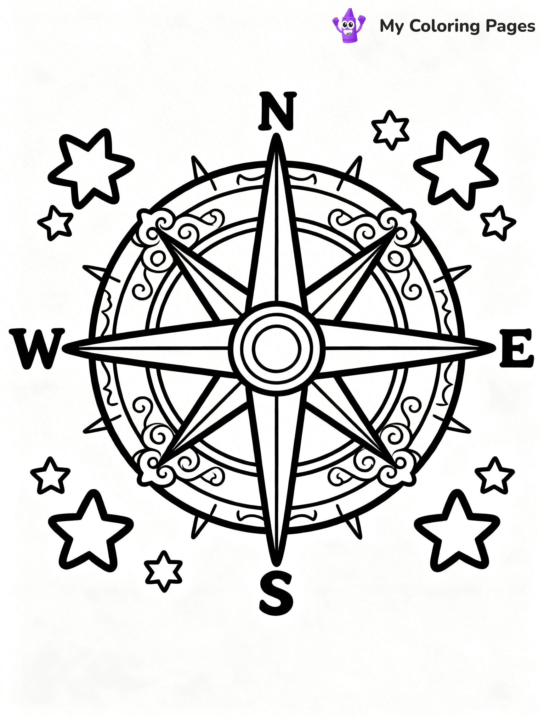 Compass Coloring Pages - 17