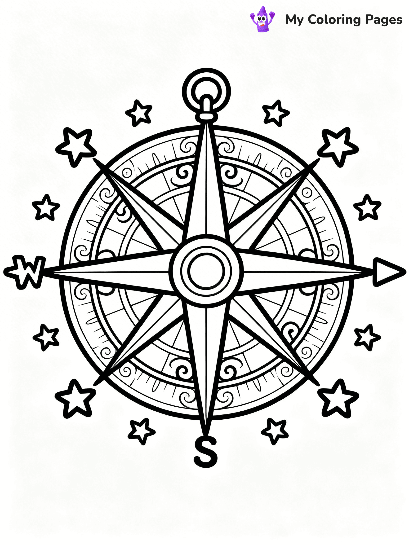 Compass Coloring Pages - 14