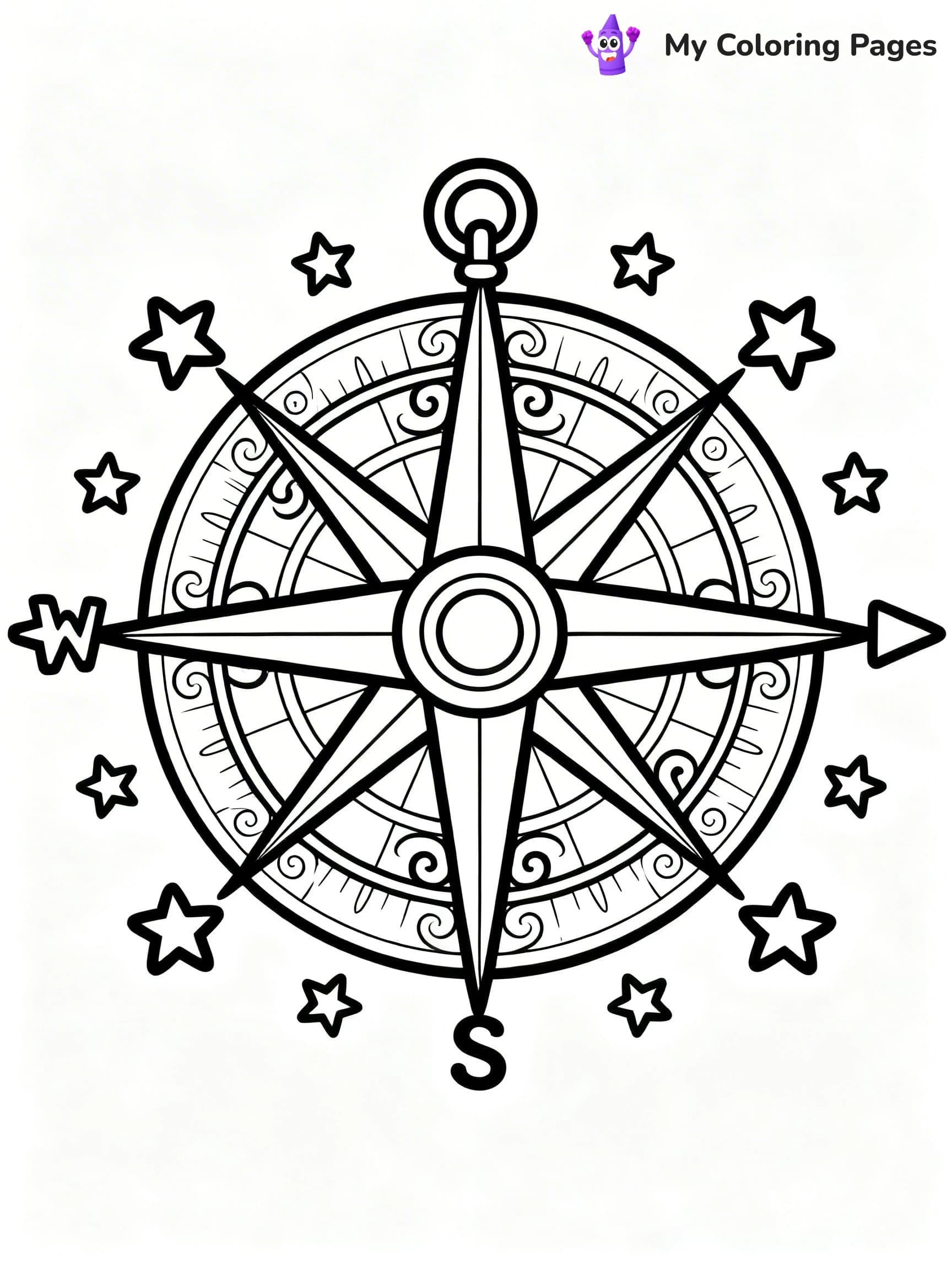 Compass Coloring Pages - 14