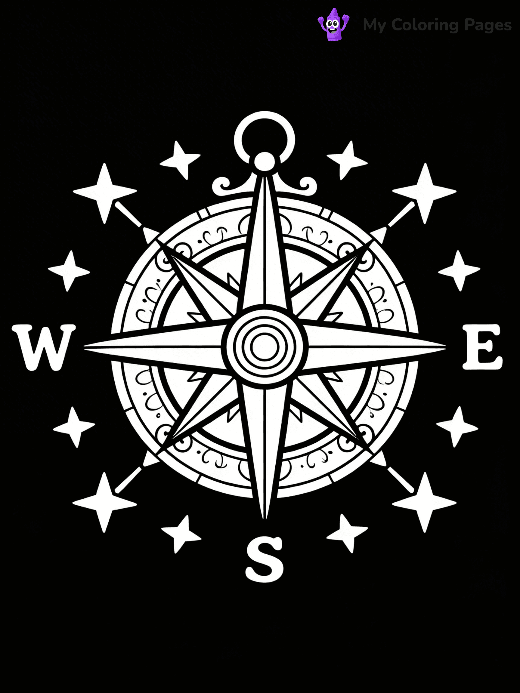 Compass Coloring Pages - 13