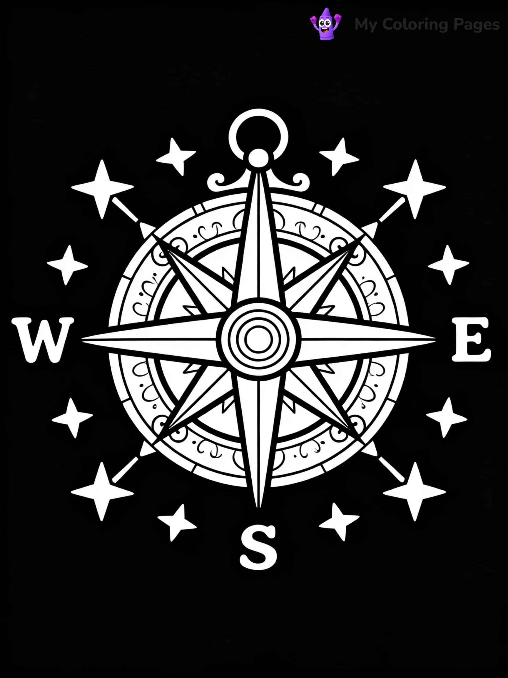 Compass Coloring Pages - 13