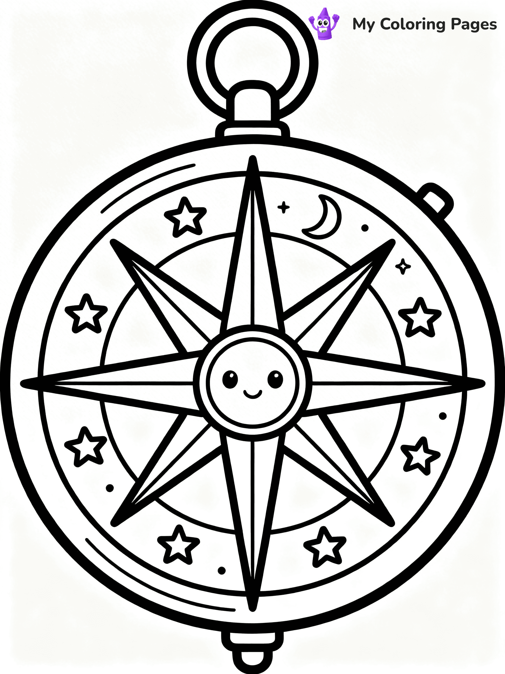 Compass Coloring Pages - 12