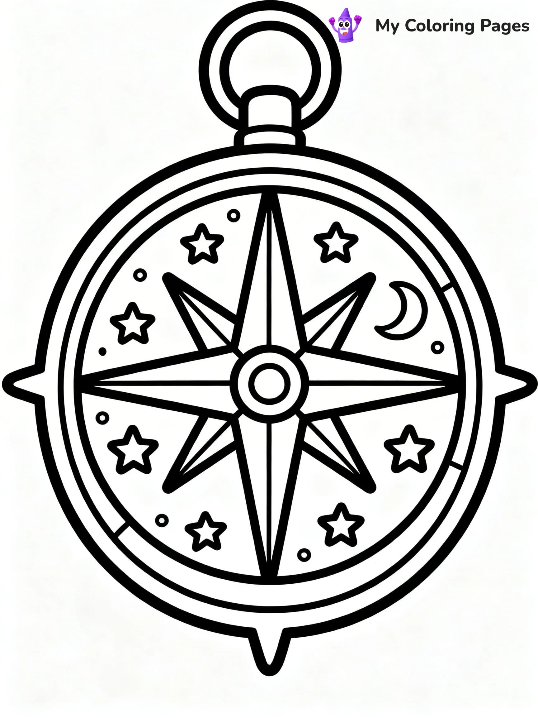 Compass Coloring Pages - 9