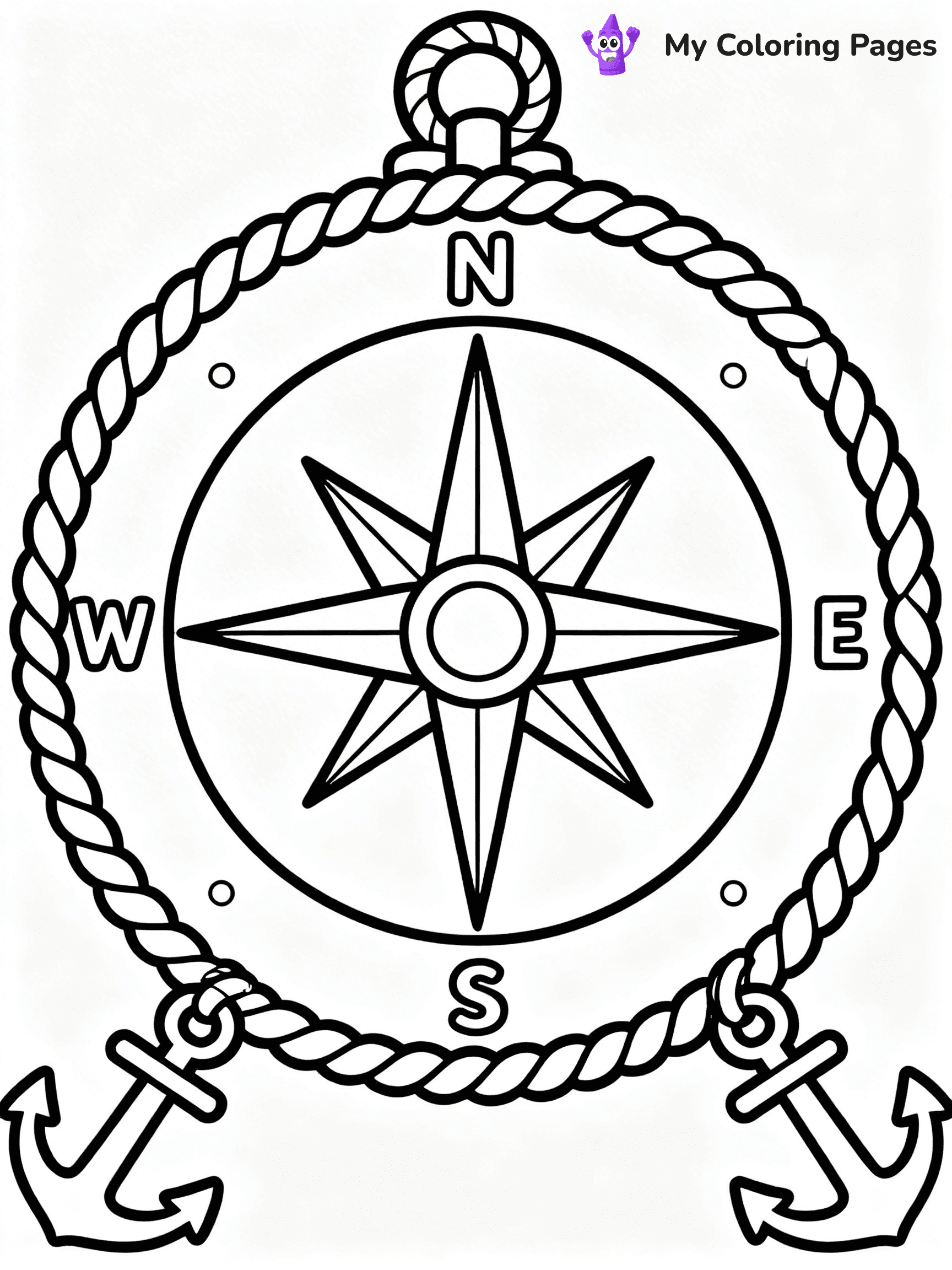 Compass Coloring Pages - 6