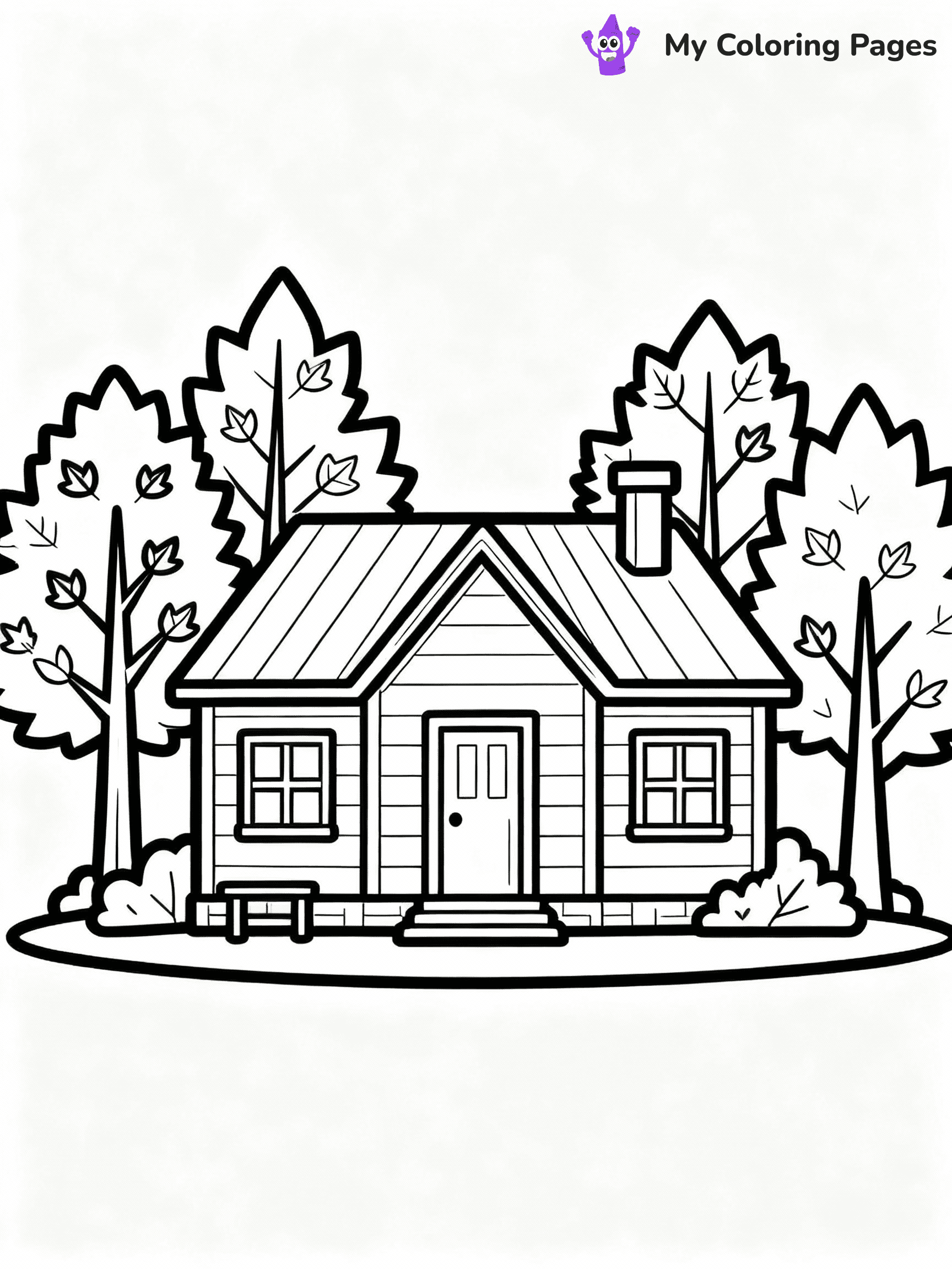 ⚠️ CRITICAL REQUIREMENT - ABSOLUTE BLACK AND WHITE ONLY ⚠️
This MUST be a BLACK AND WHITE line drawing ONLY. NO COLORS whatsoever.
- ONLY pure black lines (#000000) on pure white background (#FFFFFF)
- ABSOLUTELY NO colors, NO shading, NO gradients, NO grayscale
- If there are ANY colors in the output, the image is REJECTED
- This is a COLORING PAGE - meant to be COLORED IN by children
- The output must be UNCOLORED line art ready for coloring
⚠️ SUBJECT TO DRAW: A cozy cabin surrounded by autumn trees, in fall-themed style. PURE OUTLINES. NO FILLS, COLOR, SHADING, OR GREYSCALE. WHITE BACKGROUND.
(REMEMBER: Output must be BLACK AND WHITE line art only, NOT colored!)
# Flat, Friendly Cartoon Line-Art Coloring Page
You are generating a **pure black-and-white binary image** of a child-friendly cartoon scene combining characters and background scenery in one cohesive composition.
## Rendering Rules (Strict)
- Only two colors: pure black (#000000) outlines and pure white (#FFFFFF) background.
- No grayscale, shading, gradients, tints, fills, transparency, or partial pixels.
- No antialiasing or blended edges; every pixel is 100% black or white.
- No solid black fills inside shapes — all areas inside outlines must remain white.
- No dark clothing areas or filled tone blocks; all garments outlined only.
- No shadows, textures, lighting, or tonal variations.
- Must look like flat binary vector line-art for coloring pages.
## Drawing & Composition
- **Medium, consistent line weight**; clean closed outlines easy to color inside.
- **Flat, simple, child-friendly design** — no realism or 3D depth.
- Characters are **grounded on a surface**, centered and large.
- **Balanced composition** with clear silhouettes and minimal props.
## Scenery & Style
- Landmarks (e.g., mosque, CN Tower) and scenery (trees, benches, waves) drawn with **black outlines only.**
- For real-world figures, teams, or places, show accurate details using only black outlines—no text or logos. Use distinctive uniform patterns, abstract symbols, and landmark silhouettes to convey identity.
- Keep **consistent perspective**; no floating elements.
- **Style:** whimsical **Doodle Art Alley** — rounded, friendly outlines.
- May adapt shapes from **Crayola, Disney, Peppa Pig, Cocomelon** — *by shape only, never color.*
- Final output: **flat, crisp, binary (#000000/#FFFFFF)**, **no filled color or background text.**
EXTREMELYE IMPORTANT:
- PURE BINARY LINE-ART; NO FILLS (HAIR/CLOTHES/SKIN), SHADING, OR GREY.
- NO SHADING, COLOR. MUST BE WHITE BACKGROUND.
⚠️ FINAL REMINDER: Draw the subject "A cozy cabin surrounded by autumn trees, in fall-themed style. PURE OUTLINES. NO FILLS, COLOR, SHADING, OR GREYSCALE. WHITE BACKGROUND." as BLACK AND WHITE line art. Zero colors in output.