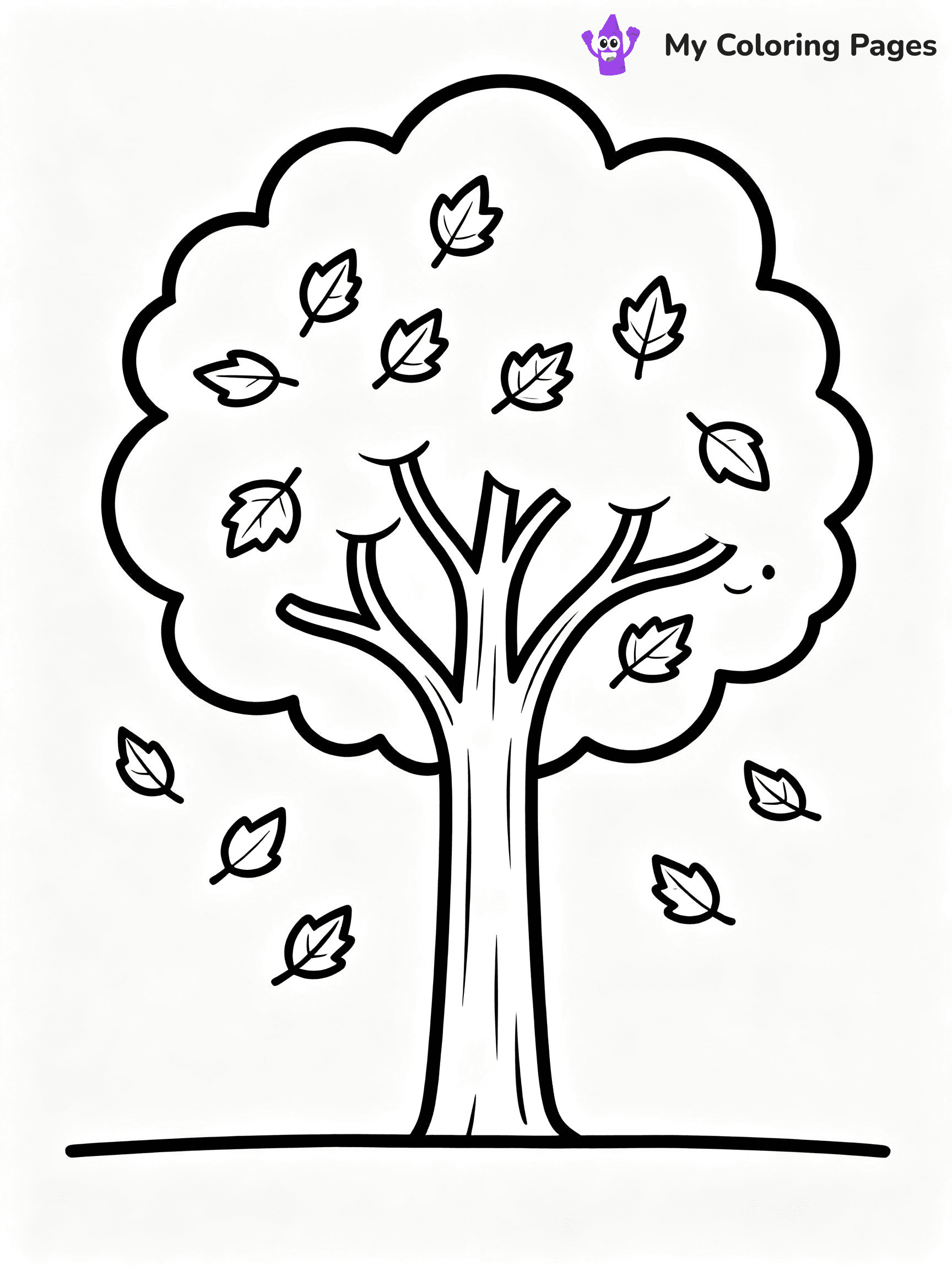 ⚠️ CRITICAL REQUIREMENT - ABSOLUTE BLACK AND WHITE ONLY ⚠️
This MUST be a BLACK AND WHITE line drawing ONLY. NO COLORS whatsoever.
- ONLY pure black lines (#000000) on pure white background (#FFFFFF)
- ABSOLUTELY NO colors, NO shading, NO gradients, NO grayscale
- If there are ANY colors in the output, the image is REJECTED
- This is a COLORING PAGE - meant to be COLORED IN by children
- The output must be UNCOLORED line art ready for coloring
⚠️ SUBJECT TO DRAW: A tree with vibrant autumn leaves falling gently, in fall-themed style. PURE OUTLINES. NO FILLS, COLOR, SHADING, OR GREYSCALE. WHITE BACKGROUND.
(REMEMBER: Output must be BLACK AND WHITE line art only, NOT colored!)
# Flat, Friendly Cartoon Line-Art Coloring Page
You are generating a **pure black-and-white binary image** of a child-friendly cartoon scene combining characters and background scenery in one cohesive composition.
## Rendering Rules (Strict)
- Only two colors: pure black (#000000) outlines and pure white (#FFFFFF) background.
- No grayscale, shading, gradients, tints, fills, transparency, or partial pixels.
- No antialiasing or blended edges; every pixel is 100% black or white.
- No solid black fills inside shapes — all areas inside outlines must remain white.
- No dark clothing areas or filled tone blocks; all garments outlined only.
- No shadows, textures, lighting, or tonal variations.
- Must look like flat binary vector line-art for coloring pages.
## Drawing & Composition
- **Medium, consistent line weight**; clean closed outlines easy to color inside.
- **Flat, simple, child-friendly design** — no realism or 3D depth.
- Characters are **grounded on a surface**, centered and large.
- **Balanced composition** with clear silhouettes and minimal props.
## Scenery & Style
- Landmarks (e.g., mosque, CN Tower) and scenery (trees, benches, waves) drawn with **black outlines only.**
- For real-world figures, teams, or places, show accurate details using only black outlines—no text or logos. Use distinctive uniform patterns, abstract symbols, and landmark silhouettes to convey identity.
- Keep **consistent perspective**; no floating elements.
- **Style:** whimsical **Doodle Art Alley** — rounded, friendly outlines.
- May adapt shapes from **Crayola, Disney, Peppa Pig, Cocomelon** — *by shape only, never color.*
- Final output: **flat, crisp, binary (#000000/#FFFFFF)**, **no filled color or background text.**
EXTREMELYE IMPORTANT:
- PURE BINARY LINE-ART; NO FILLS (HAIR/CLOTHES/SKIN), SHADING, OR GREY.
- NO SHADING, COLOR. MUST BE WHITE BACKGROUND.
⚠️ FINAL REMINDER: Draw the subject "A tree with vibrant autumn leaves falling gently, in fall-themed style. PURE OUTLINES. NO FILLS, COLOR, SHADING, OR GREYSCALE. WHITE BACKGROUND." as BLACK AND WHITE line art. Zero colors in output.