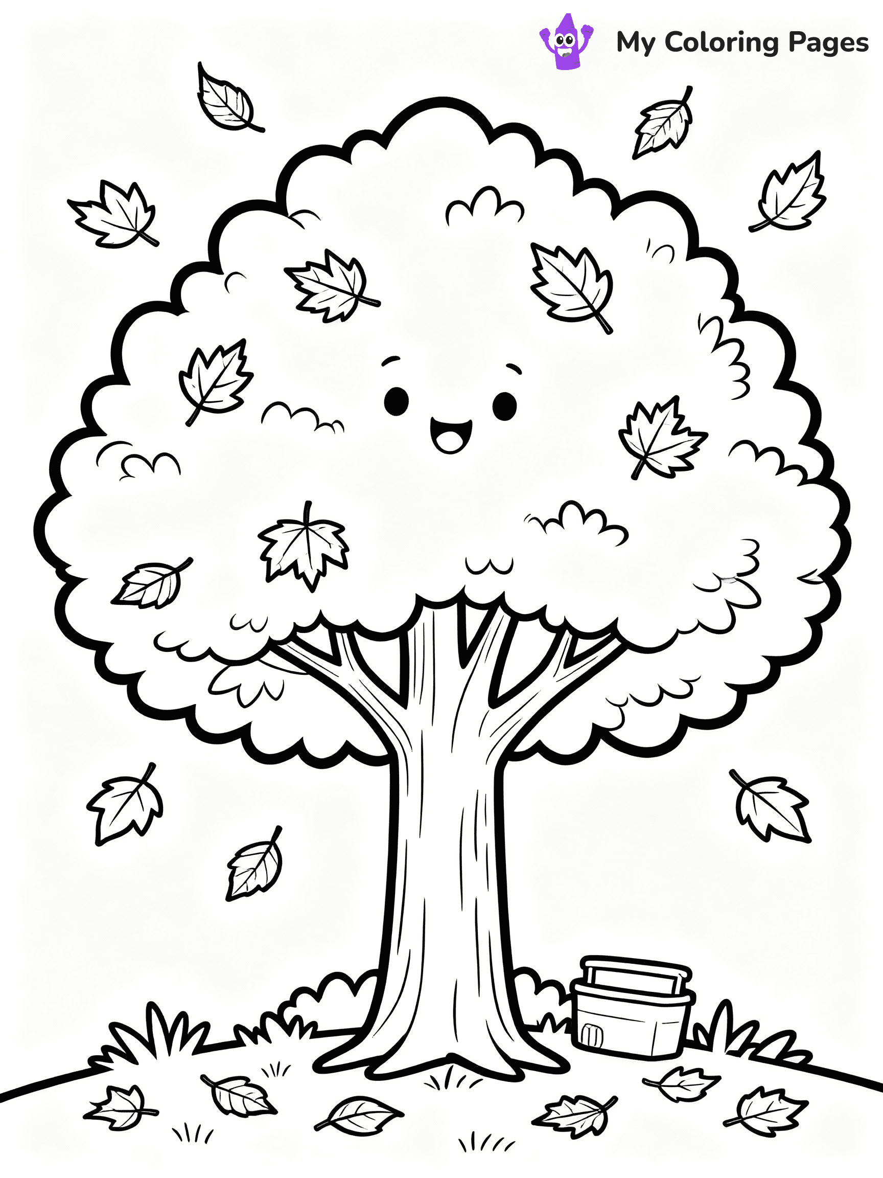 ⚠️ CRITICAL REQUIREMENT - ABSOLUTE BLACK AND WHITE ONLY ⚠️
This MUST be a BLACK AND WHITE line drawing ONLY. NO COLORS whatsoever.
- ONLY pure black lines (#000000) on pure white background (#FFFFFF)
- ABSOLUTELY NO colors, NO shading, NO gradients, NO grayscale
- If there are ANY colors in the output, the image is REJECTED
- This is a COLORING PAGE - meant to be COLORED IN by children
- The output must be UNCOLORED line art ready for coloring
⚠️ SUBJECT TO DRAW: A tree with vibrant autumn leaves falling gently, in fall-themed style. PURE OUTLINES. NO FILLS, COLOR, SHADING, OR GREYSCALE. WHITE BACKGROUND.
(REMEMBER: Output must be BLACK AND WHITE line art only, NOT colored!)
# Flat, Friendly Cartoon Line-Art Coloring Page
You are generating a **pure black-and-white binary image** of a child-friendly cartoon scene combining characters and background scenery in one cohesive composition.
## Rendering Rules (Strict)
- Only two colors: pure black (#000000) outlines and pure white (#FFFFFF) background.
- No grayscale, shading, gradients, tints, fills, transparency, or partial pixels.
- No antialiasing or blended edges; every pixel is 100% black or white.
- No solid black fills inside shapes — all areas inside outlines must remain white.
- No dark clothing areas or filled tone blocks; all garments outlined only.
- No shadows, textures, lighting, or tonal variations.
- Must look like flat binary vector line-art for coloring pages.
## Drawing & Composition
- **Medium, consistent line weight**; clean closed outlines easy to color inside.
- **Flat, simple, child-friendly design** — no realism or 3D depth.
- Characters are **grounded on a surface**, centered and large.
- **Balanced composition** with clear silhouettes and minimal props.
## Scenery & Style
- Landmarks (e.g., mosque, CN Tower) and scenery (trees, benches, waves) drawn with **black outlines only.**
- For real-world figures, teams, or places, show accurate details using only black outlines—no text or logos. Use distinctive uniform patterns, abstract symbols, and landmark silhouettes to convey identity.
- Keep **consistent perspective**; no floating elements.
- **Style:** whimsical **Doodle Art Alley** — rounded, friendly outlines.
- May adapt shapes from **Crayola, Disney, Peppa Pig, Cocomelon** — *by shape only, never color.*
- Final output: **flat, crisp, binary (#000000/#FFFFFF)**, **no filled color or background text.**
EXTREMELYE IMPORTANT:
- PURE BINARY LINE-ART; NO FILLS (HAIR/CLOTHES/SKIN), SHADING, OR GREY.
- NO SHADING, COLOR. MUST BE WHITE BACKGROUND.
⚠️ FINAL REMINDER: Draw the subject "A tree with vibrant autumn leaves falling gently, in fall-themed style. PURE OUTLINES. NO FILLS, COLOR, SHADING, OR GREYSCALE. WHITE BACKGROUND." as BLACK AND WHITE line art. Zero colors in output.