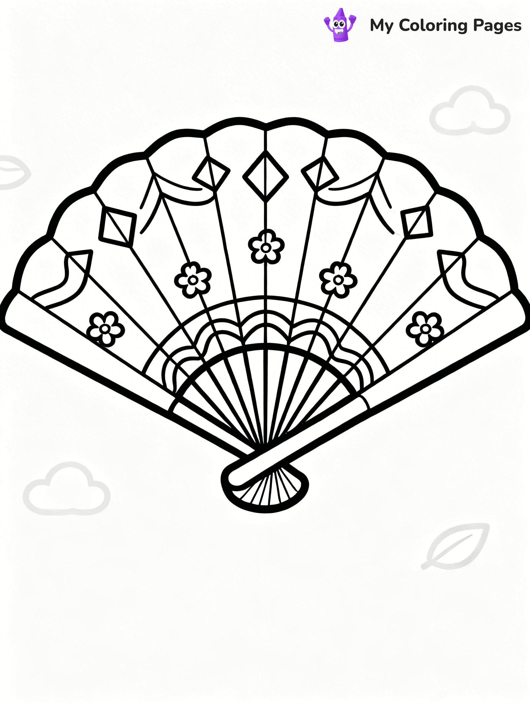 Fan Coloring Pages - 33