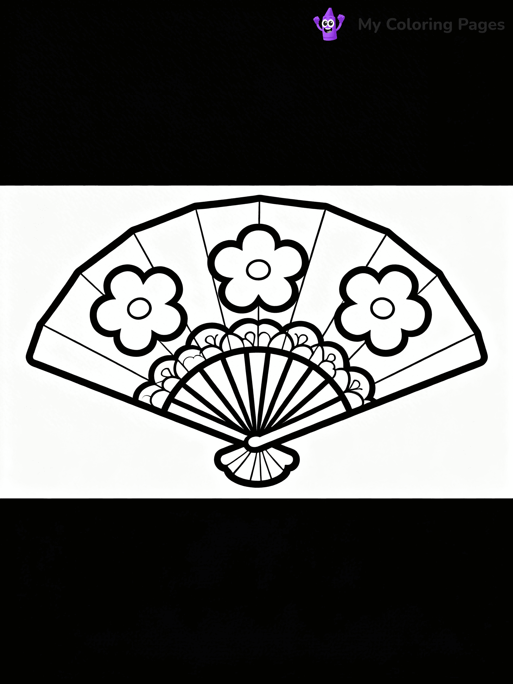 Fan Coloring Pages - 21