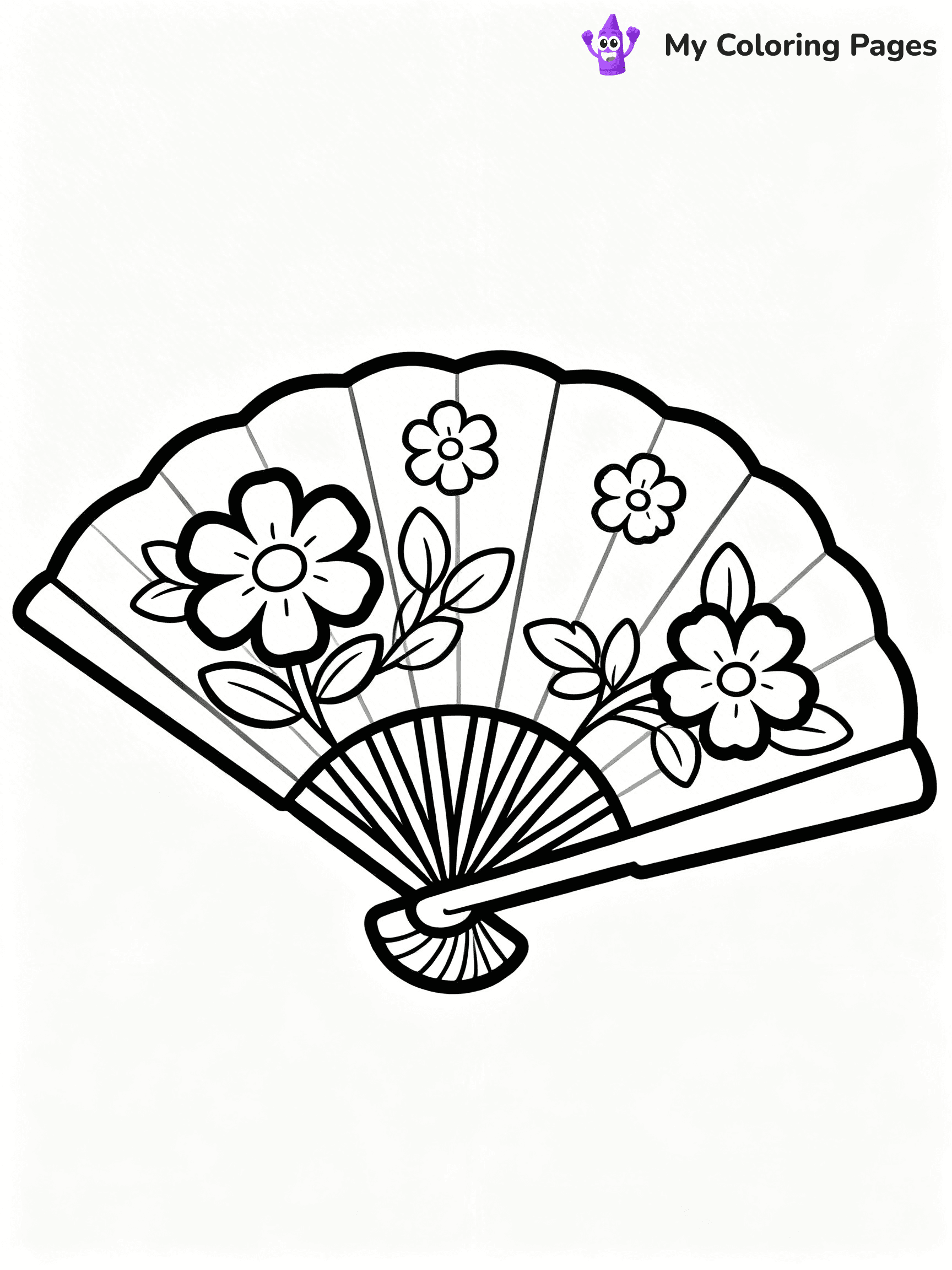 Fan Coloring Pages - 19