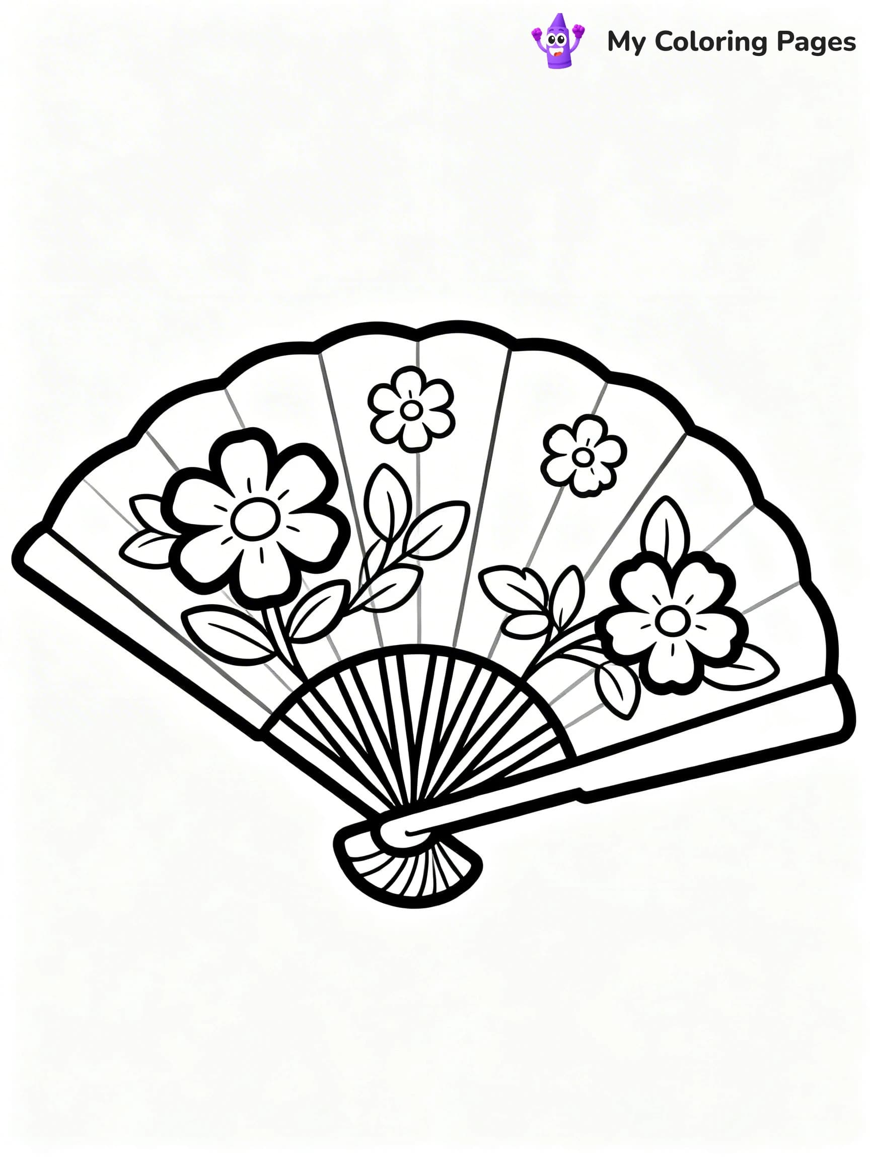 Fan Coloring Pages - 19