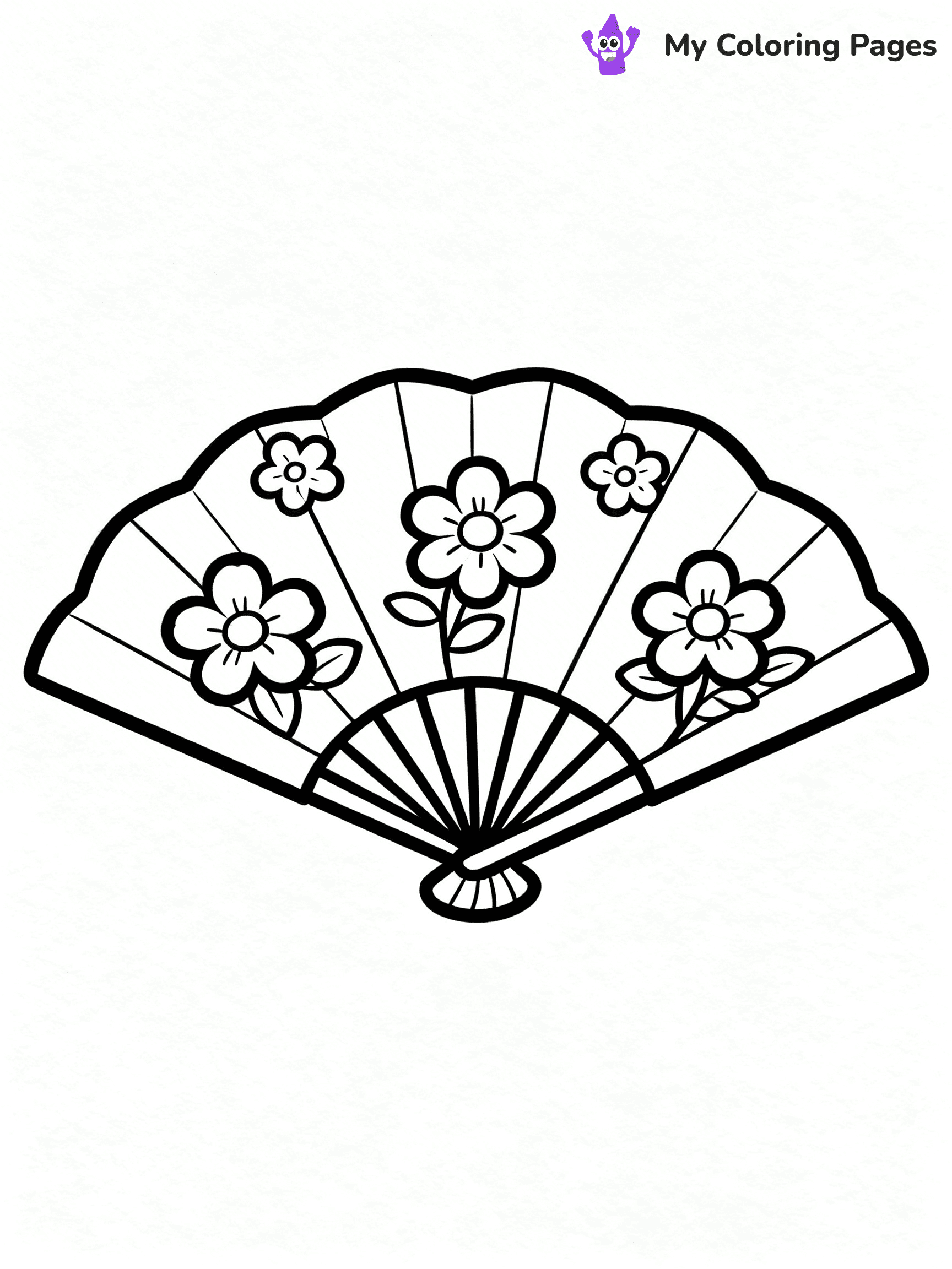 Fan Coloring Pages - 18