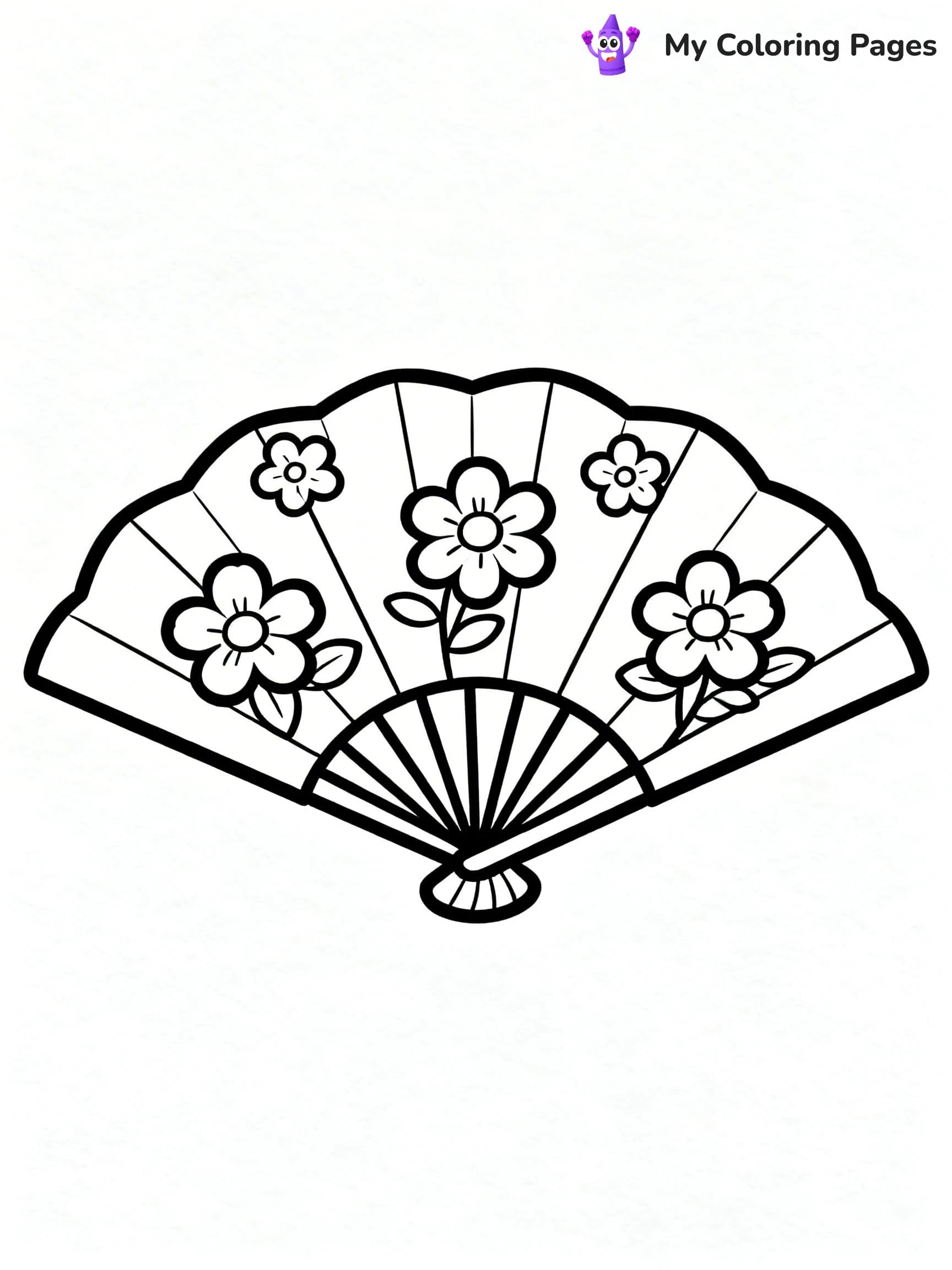 Fan Coloring Pages - 18