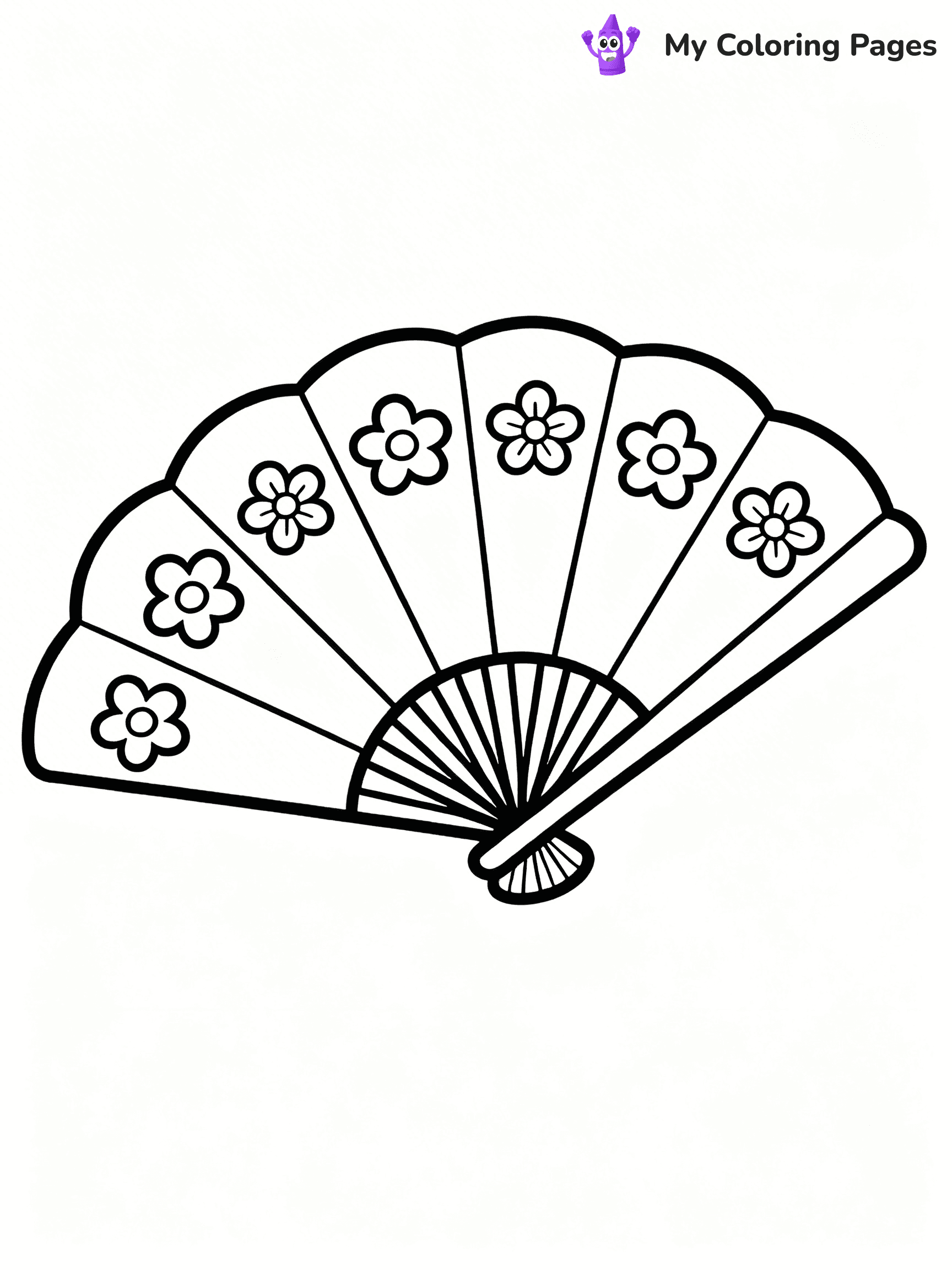 Fan Coloring Pages - 17