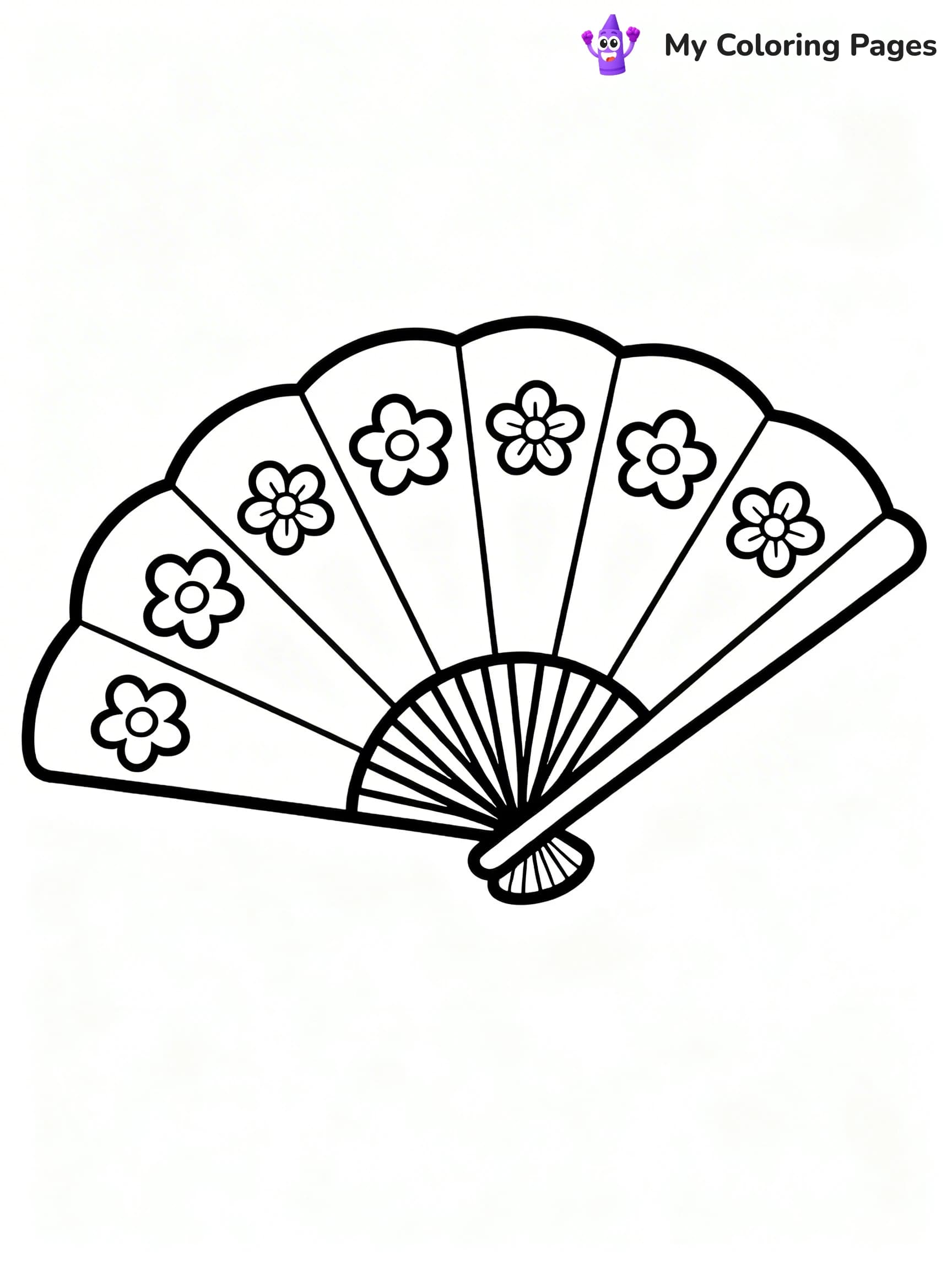 Fan Coloring Pages - 17
