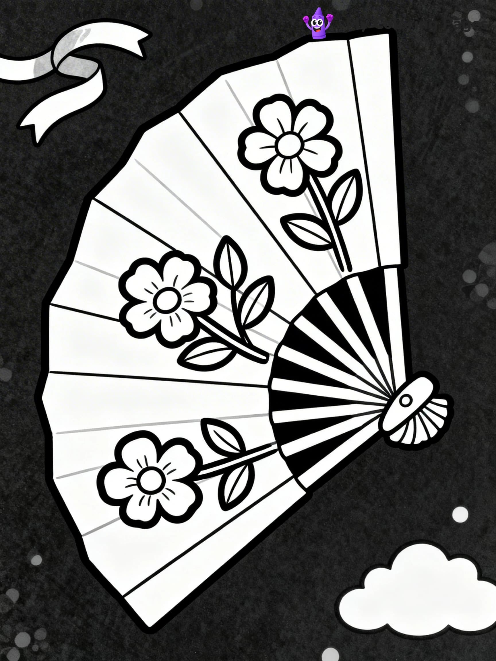 Fan Coloring Pages - 16