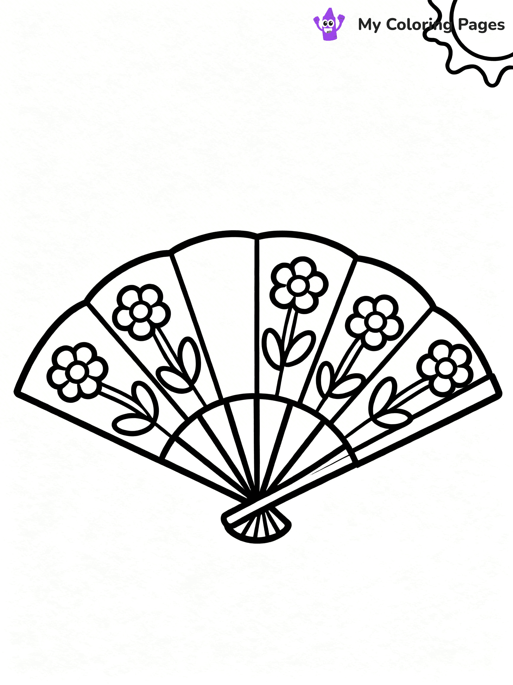Fan Coloring Pages - 15