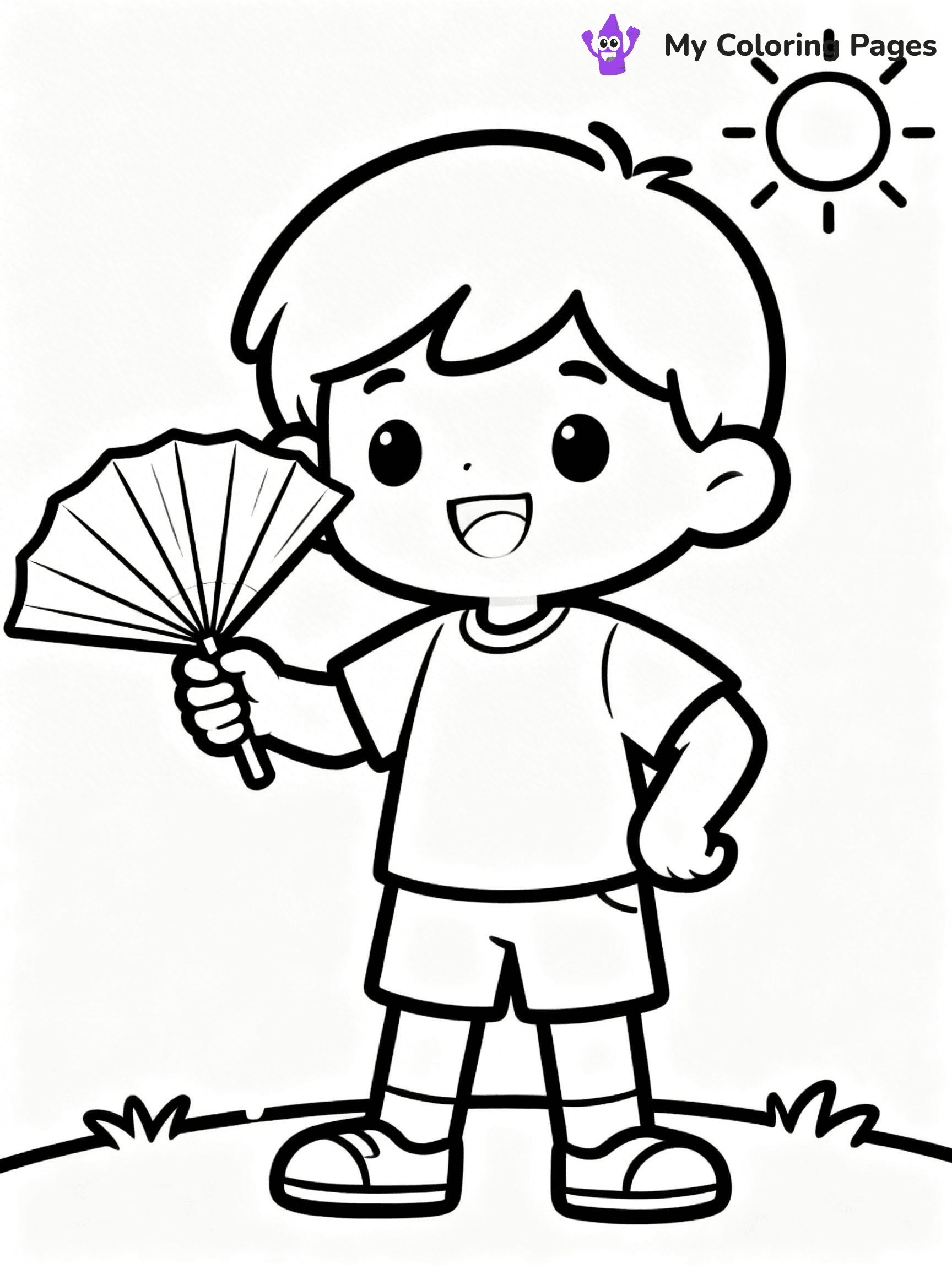 Fan Coloring Pages - 14