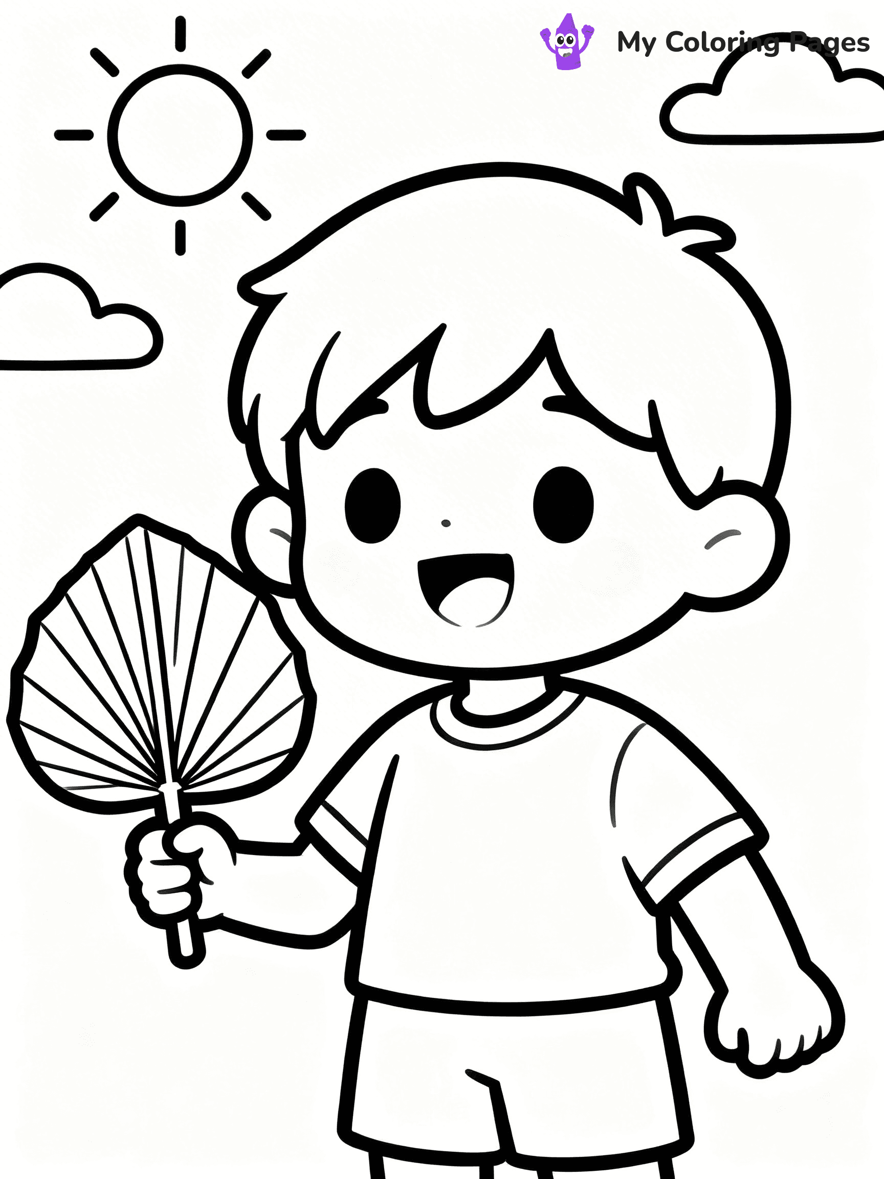 Fan Coloring Pages - 9