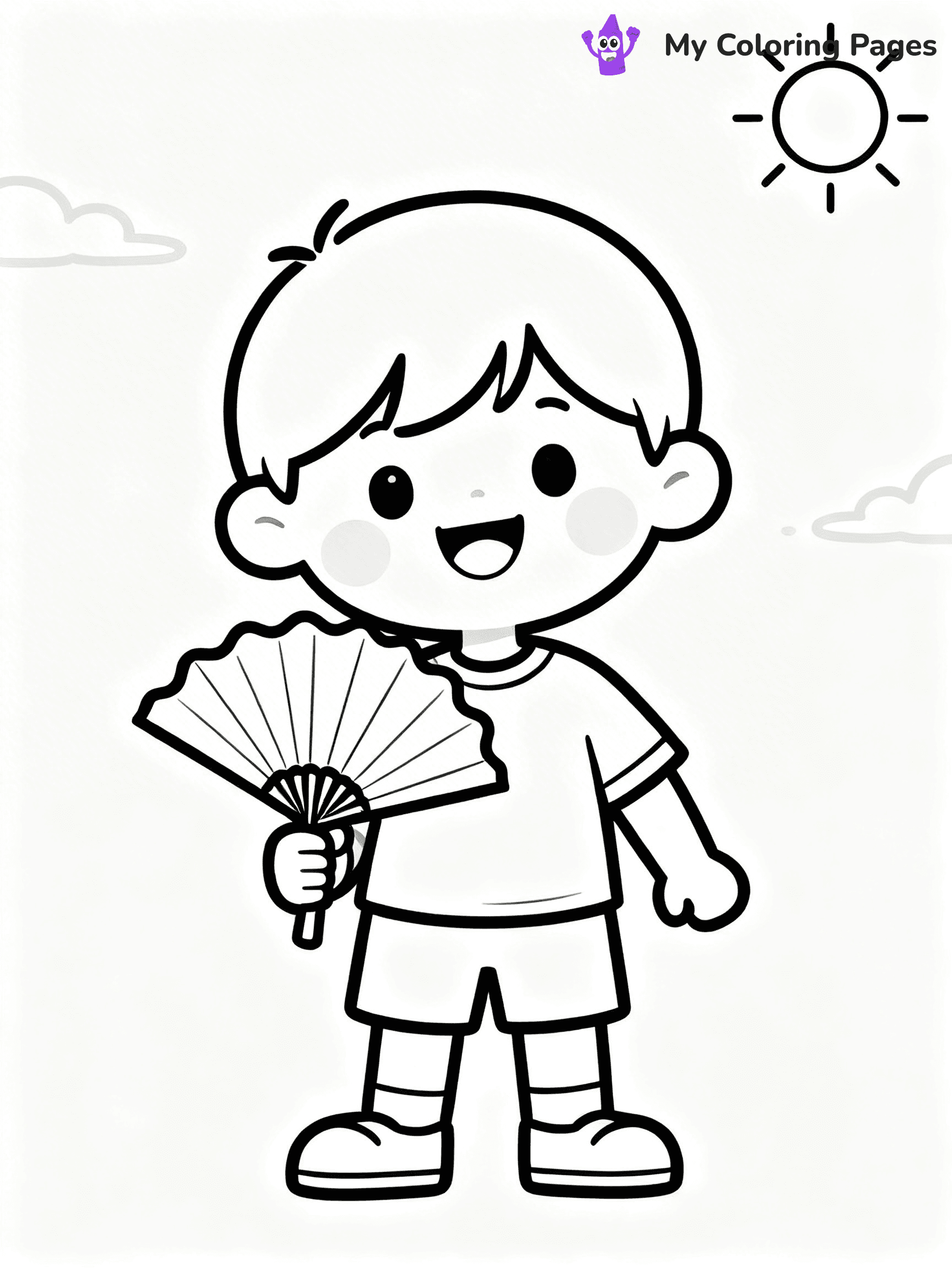 Fan Coloring Pages - 8