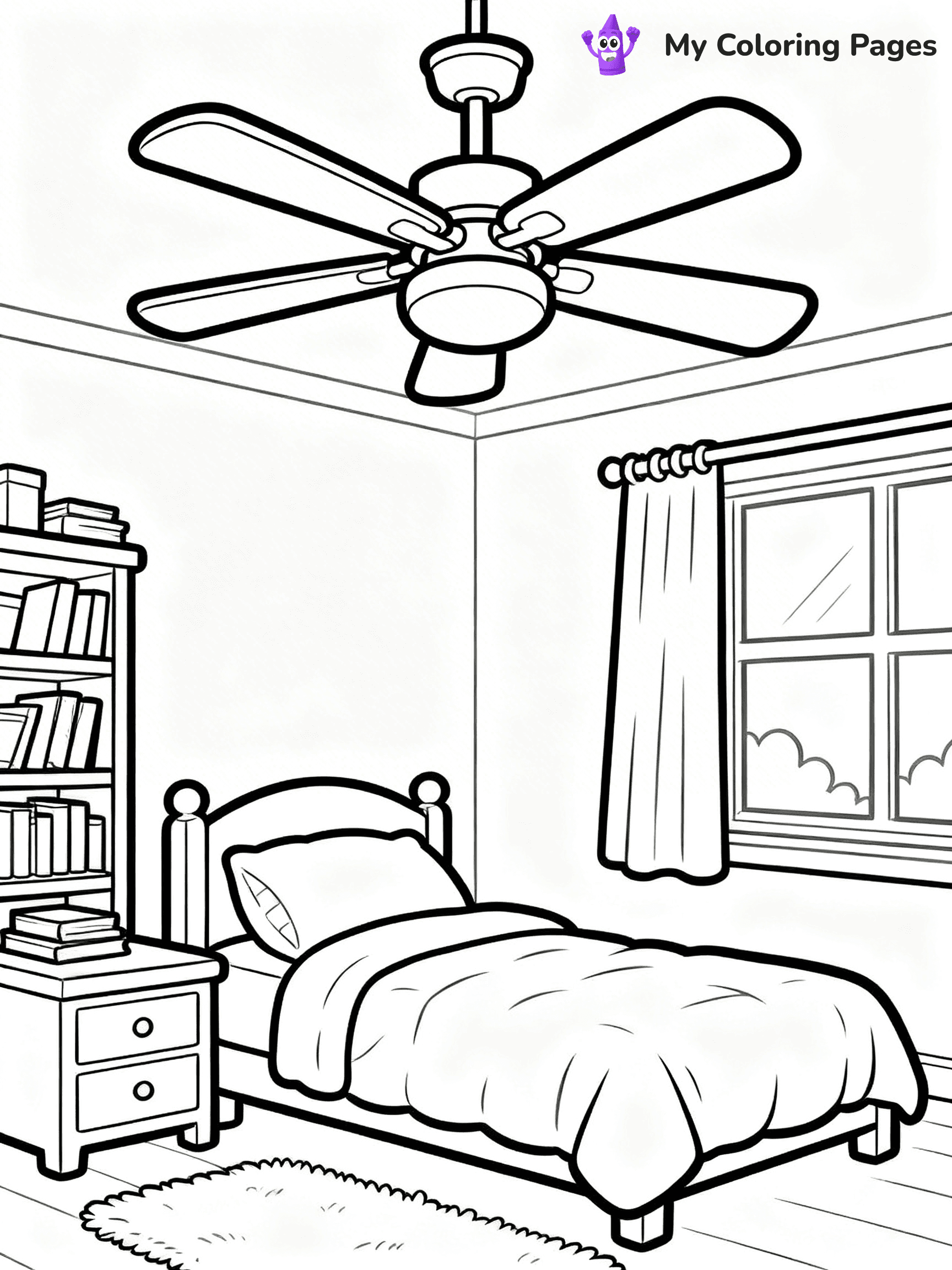 Fan Coloring Pages - 7