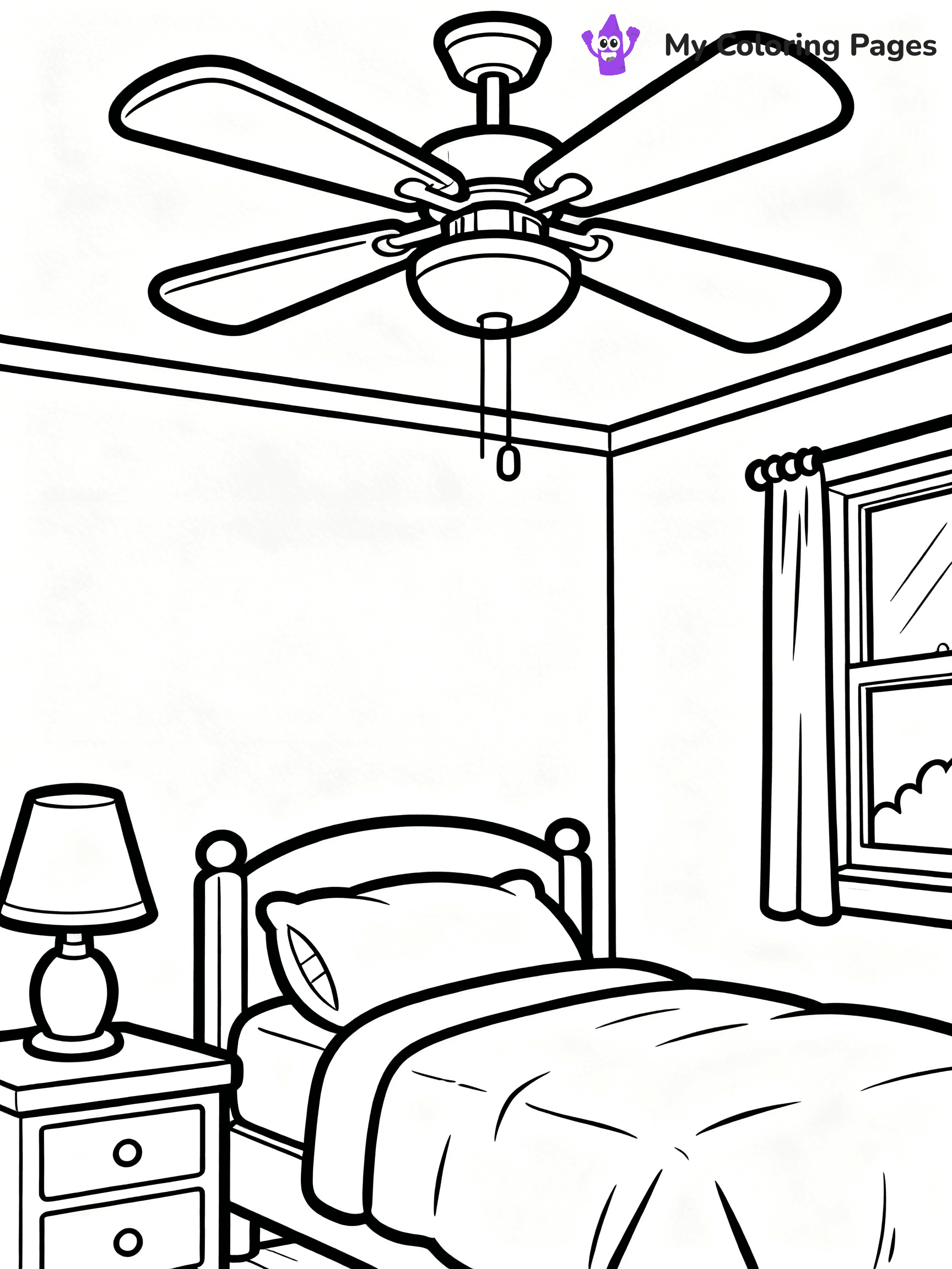 Fan Coloring Pages - 6