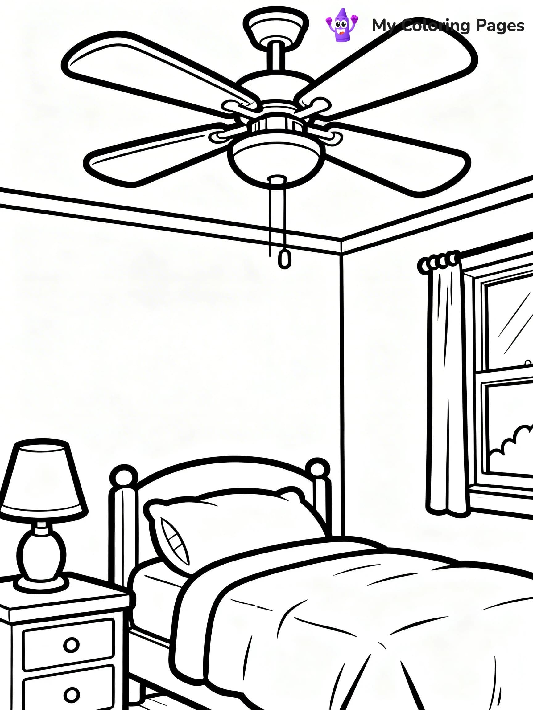 Fan Coloring Pages - 6