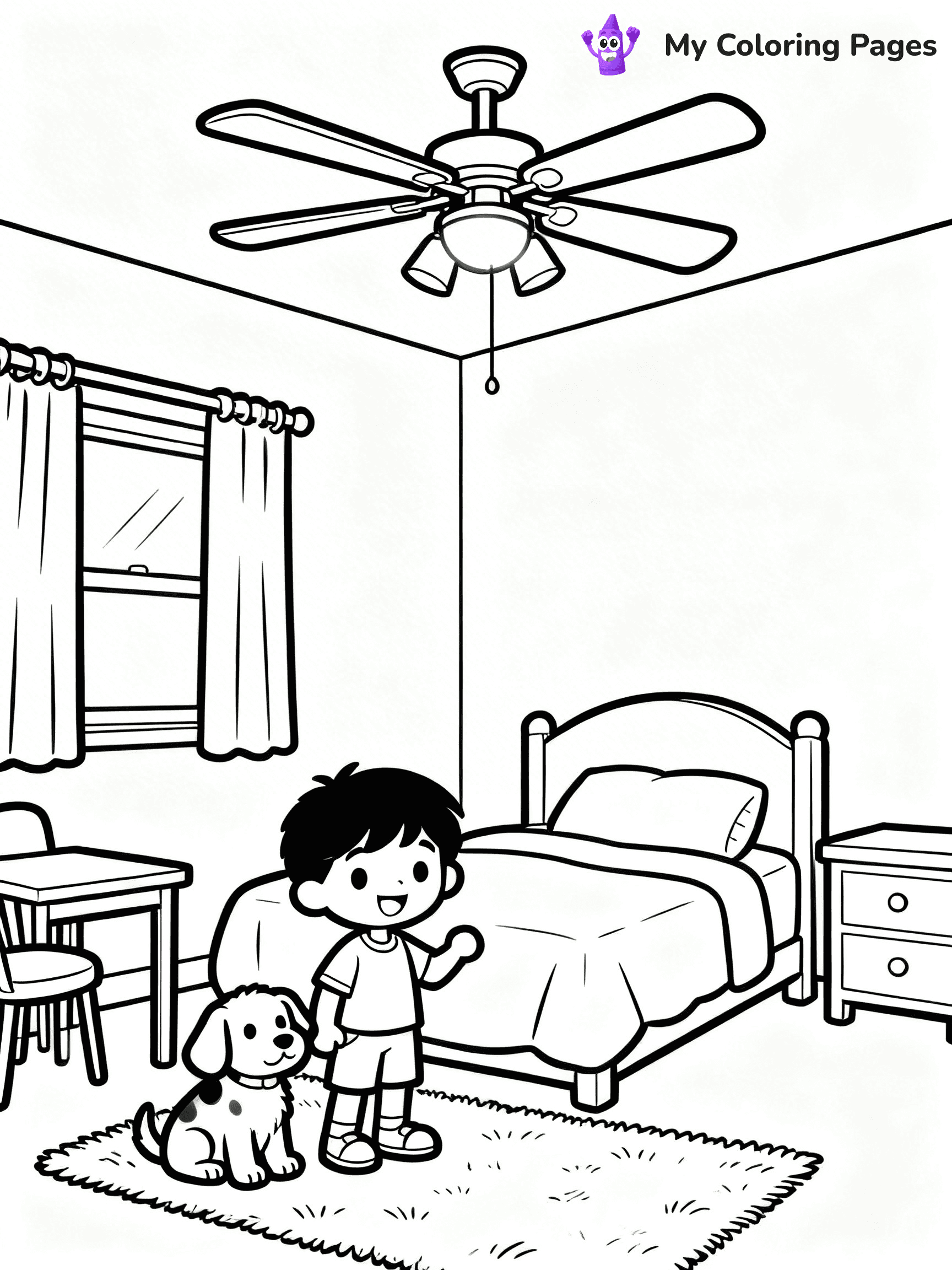 Fan Coloring Pages - 4