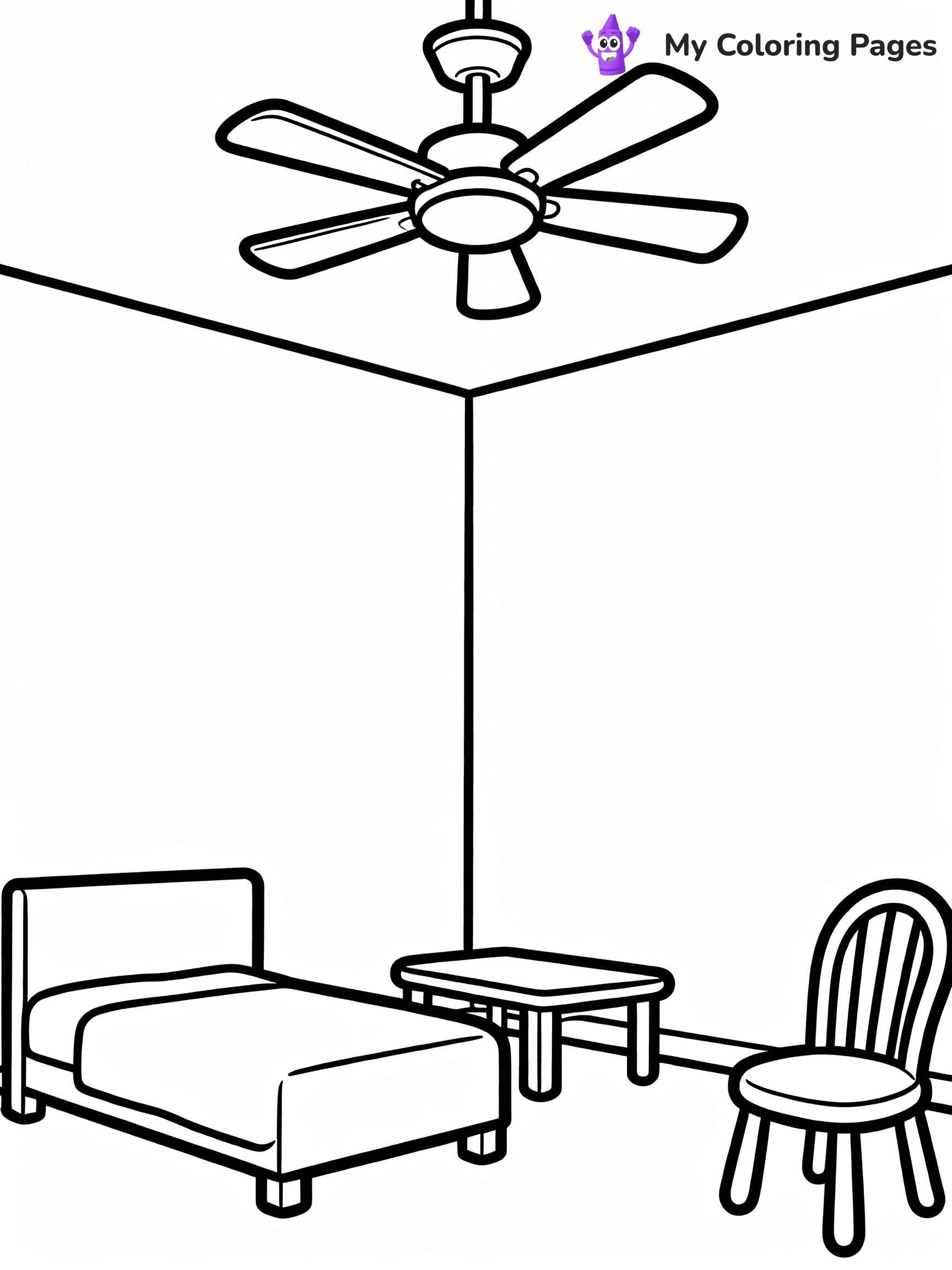 Fan Coloring Pages - 3