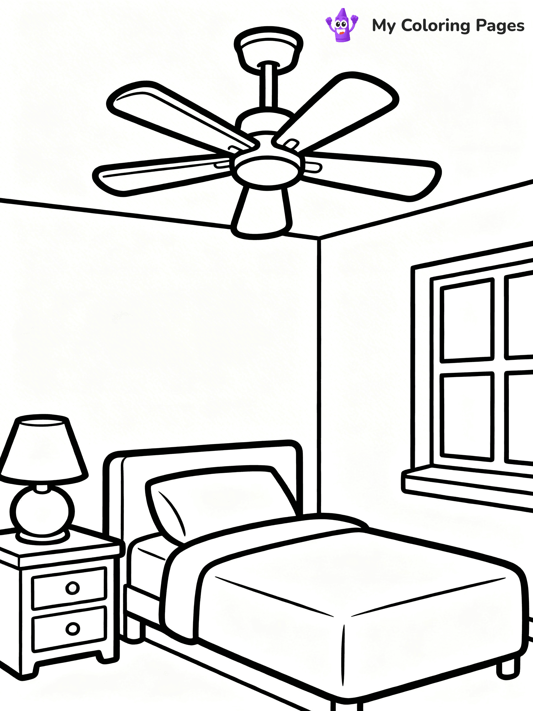 Fan Coloring Pages - 2