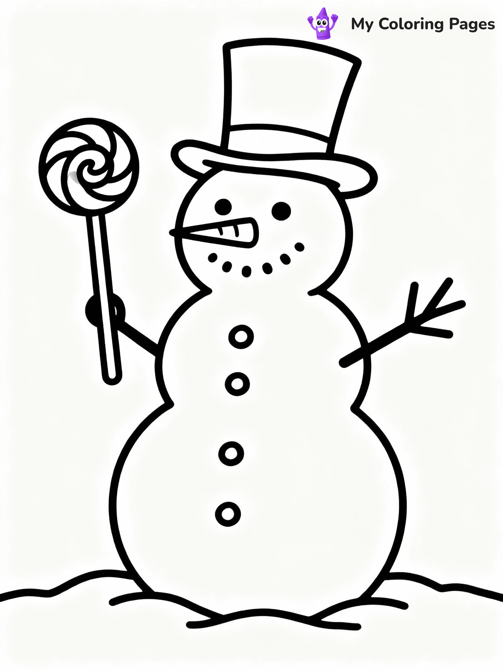 ⚠️ CRITICAL REQUIREMENT - ABSOLUTE BLACK AND WHITE ONLY ⚠️
This MUST be a BLACK AND WHITE line drawing ONLY. NO COLORS whatsoever.
- ONLY pure black lines (#000000) on pure white background (#FFFFFF)
- ABSOLUTELY NO colors, NO shading, NO gradients, NO grayscale
- If there are ANY colors in the output, the image is REJECTED
- This is a COLORING PAGE - meant to be COLORED IN by children
- The output must be UNCOLORED line art ready for coloring
⚠️ SUBJECT TO DRAW: Cheerful snowman with a lollipop, wearing a top hat, in whimsical winter style
(REMEMBER: Output must be BLACK AND WHITE line art only, NOT colored!)
# COLORING PAGE: BLACK OUTLINES ONLY - WHITE BACKGROUND MANDATORY
Create a **coloring book page** using EXACTLY two values: black lines, white space.
## NON-NEGOTIABLE BINARY RULES
- **ONLY #000000 (black) and #FFFFFF (white)** - NO other values exist
- **EVERY PIXEL = BLACK OR WHITE** - no gray/shading/antialiasing
- **WHITE BACKGROUND MANDATORY** - entire canvas stays white
- **ALL SHAPES HOLLOW** - everything is empty outlines waiting to be colored
- **FORBIDDEN:** fills, shading, gradients, patterns, textures, colors
- **NO SOLID REGIONS** - if it's not a thin line, it's wrong
## Universal Line Standards
- Black outlines ONLY - thin, uniform weight
- Every shape completely empty inside
- Closed contours suitable for coloring
- Simple flat illustration - zero depth/3D/realism
- **Style:** Whimsical Doodle Art Alley - rounded, friendly outlines (unless specified)
## Everything = Outline Only
- Characters/animals: hollow shapes
- Objects/clothing: empty contours
- Backgrounds/scenery: line work only
- Natural elements: outlined forms
- Dark/night areas: don't exist (use outlined symbols)
- Textures/patterns: convert to simple lines
## The Test
Can a child color EVERY white space with crayons? If any area is pre-filled/shaded/gray or colored in, it FAILS. Every shape must be waiting to receive color.
**FINAL OUTPUT**: Binary coloring page. Black lines define shapes. White spaces ready for coloring. Nothing else exists. No exceptions. Print-ready.
⚠️ FINAL REMINDER: Draw the subject "Cheerful snowman with a lollipop, wearing a top hat, in whimsical winter style" as BLACK AND WHITE line art. Zero colors in output.