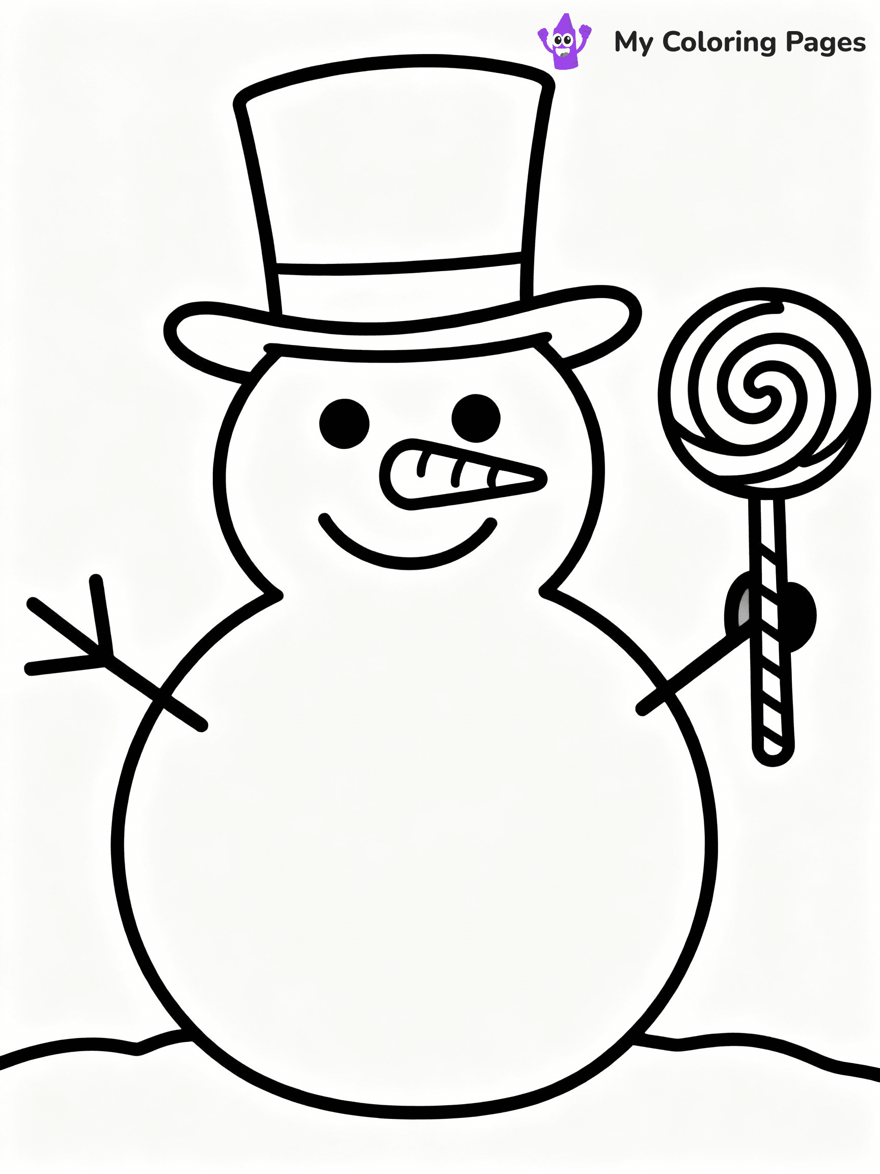 ⚠️ CRITICAL REQUIREMENT - ABSOLUTE BLACK AND WHITE ONLY ⚠️
This MUST be a BLACK AND WHITE line drawing ONLY. NO COLORS whatsoever.
- ONLY pure black lines (#000000) on pure white background (#FFFFFF)
- ABSOLUTELY NO colors, NO shading, NO gradients, NO grayscale
- If there are ANY colors in the output, the image is REJECTED
- This is a COLORING PAGE - meant to be COLORED IN by children
- The output must be UNCOLORED line art ready for coloring
⚠️ SUBJECT TO DRAW: Cheerful snowman with a lollipop, wearing a top hat, in whimsical winter style
(REMEMBER: Output must be BLACK AND WHITE line art only, NOT colored!)
# COLORING PAGE: BLACK OUTLINES ONLY - WHITE BACKGROUND MANDATORY
Create a **coloring book page** using EXACTLY two values: black lines, white space.
## NON-NEGOTIABLE BINARY RULES
- **ONLY #000000 (black) and #FFFFFF (white)** - NO other values exist
- **EVERY PIXEL = BLACK OR WHITE** - no gray/shading/antialiasing
- **WHITE BACKGROUND MANDATORY** - entire canvas stays white
- **ALL SHAPES HOLLOW** - everything is empty outlines waiting to be colored
- **FORBIDDEN:** fills, shading, gradients, patterns, textures, colors
- **NO SOLID REGIONS** - if it's not a thin line, it's wrong
## Universal Line Standards
- Black outlines ONLY - thin, uniform weight
- Every shape completely empty inside
- Closed contours suitable for coloring
- Simple flat illustration - zero depth/3D/realism
- **Style:** Whimsical Doodle Art Alley - rounded, friendly outlines (unless specified)
## Everything = Outline Only
- Characters/animals: hollow shapes
- Objects/clothing: empty contours
- Backgrounds/scenery: line work only
- Natural elements: outlined forms
- Dark/night areas: don't exist (use outlined symbols)
- Textures/patterns: convert to simple lines
## The Test
Can a child color EVERY white space with crayons? If any area is pre-filled/shaded/gray or colored in, it FAILS. Every shape must be waiting to receive color.
**FINAL OUTPUT**: Binary coloring page. Black lines define shapes. White spaces ready for coloring. Nothing else exists. No exceptions. Print-ready.
⚠️ FINAL REMINDER: Draw the subject "Cheerful snowman with a lollipop, wearing a top hat, in whimsical winter style" as BLACK AND WHITE line art. Zero colors in output.