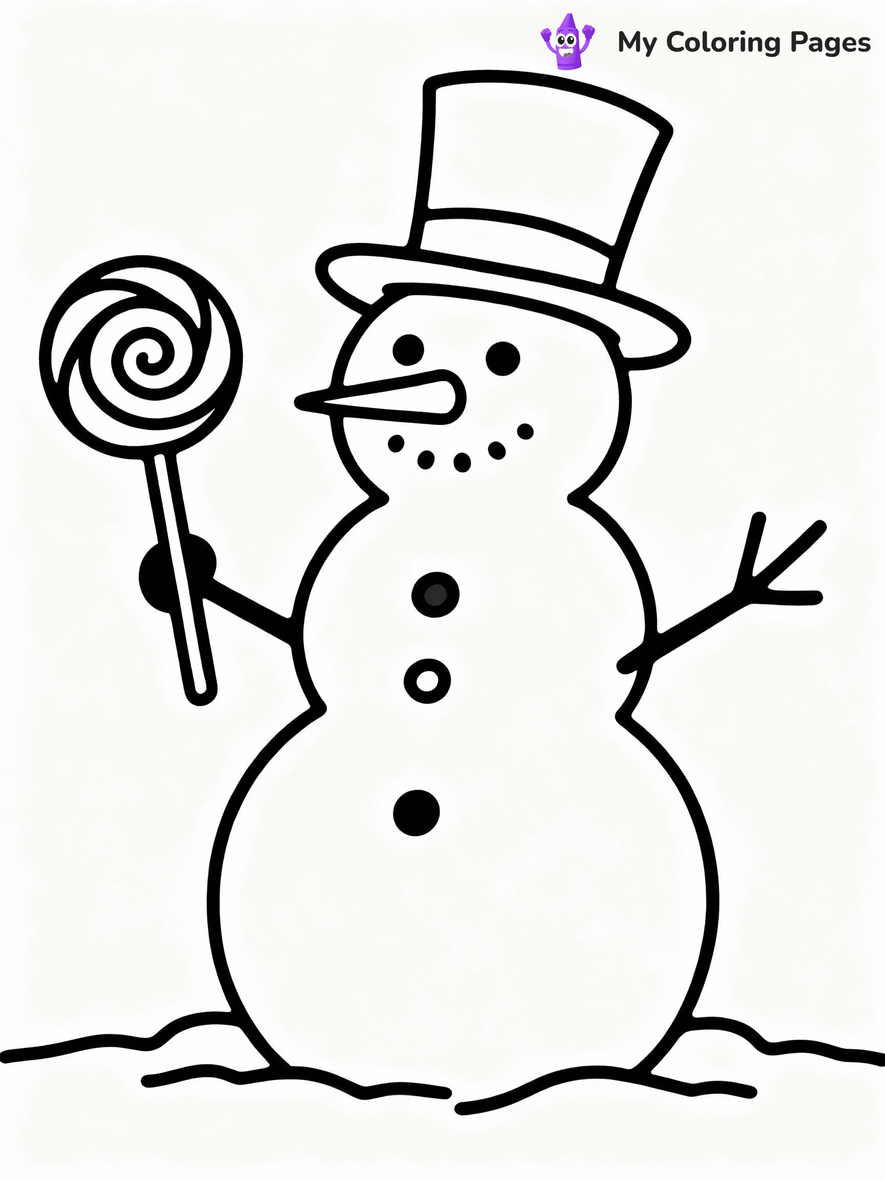 ⚠️ CRITICAL REQUIREMENT - ABSOLUTE BLACK AND WHITE ONLY ⚠️
This MUST be a BLACK AND WHITE line drawing ONLY. NO COLORS whatsoever.
- ONLY pure black lines (#000000) on pure white background (#FFFFFF)
- ABSOLUTELY NO colors, NO shading, NO gradients, NO grayscale
- If there are ANY colors in the output, the image is REJECTED
- This is a COLORING PAGE - meant to be COLORED IN by children
- The output must be UNCOLORED line art ready for coloring
⚠️ SUBJECT TO DRAW: Cheerful snowman with a lollipop, wearing a top hat, in whimsical winter style
(REMEMBER: Output must be BLACK AND WHITE line art only, NOT colored!)
# COLORING PAGE: BLACK OUTLINES ONLY - WHITE BACKGROUND MANDATORY
Create a **coloring book page** using EXACTLY two values: black lines, white space.
## NON-NEGOTIABLE BINARY RULES
- **ONLY #000000 (black) and #FFFFFF (white)** - NO other values exist
- **EVERY PIXEL = BLACK OR WHITE** - no gray/shading/antialiasing
- **WHITE BACKGROUND MANDATORY** - entire canvas stays white
- **ALL SHAPES HOLLOW** - everything is empty outlines waiting to be colored
- **FORBIDDEN:** fills, shading, gradients, patterns, textures, colors
- **NO SOLID REGIONS** - if it's not a thin line, it's wrong
## Universal Line Standards
- Black outlines ONLY - thin, uniform weight
- Every shape completely empty inside
- Closed contours suitable for coloring
- Simple flat illustration - zero depth/3D/realism
- **Style:** Whimsical Doodle Art Alley - rounded, friendly outlines (unless specified)
## Everything = Outline Only
- Characters/animals: hollow shapes
- Objects/clothing: empty contours
- Backgrounds/scenery: line work only
- Natural elements: outlined forms
- Dark/night areas: don't exist (use outlined symbols)
- Textures/patterns: convert to simple lines
## The Test
Can a child color EVERY white space with crayons? If any area is pre-filled/shaded/gray or colored in, it FAILS. Every shape must be waiting to receive color.
**FINAL OUTPUT**: Binary coloring page. Black lines define shapes. White spaces ready for coloring. Nothing else exists. No exceptions. Print-ready.
⚠️ FINAL REMINDER: Draw the subject "Cheerful snowman with a lollipop, wearing a top hat, in whimsical winter style" as BLACK AND WHITE line art. Zero colors in output.