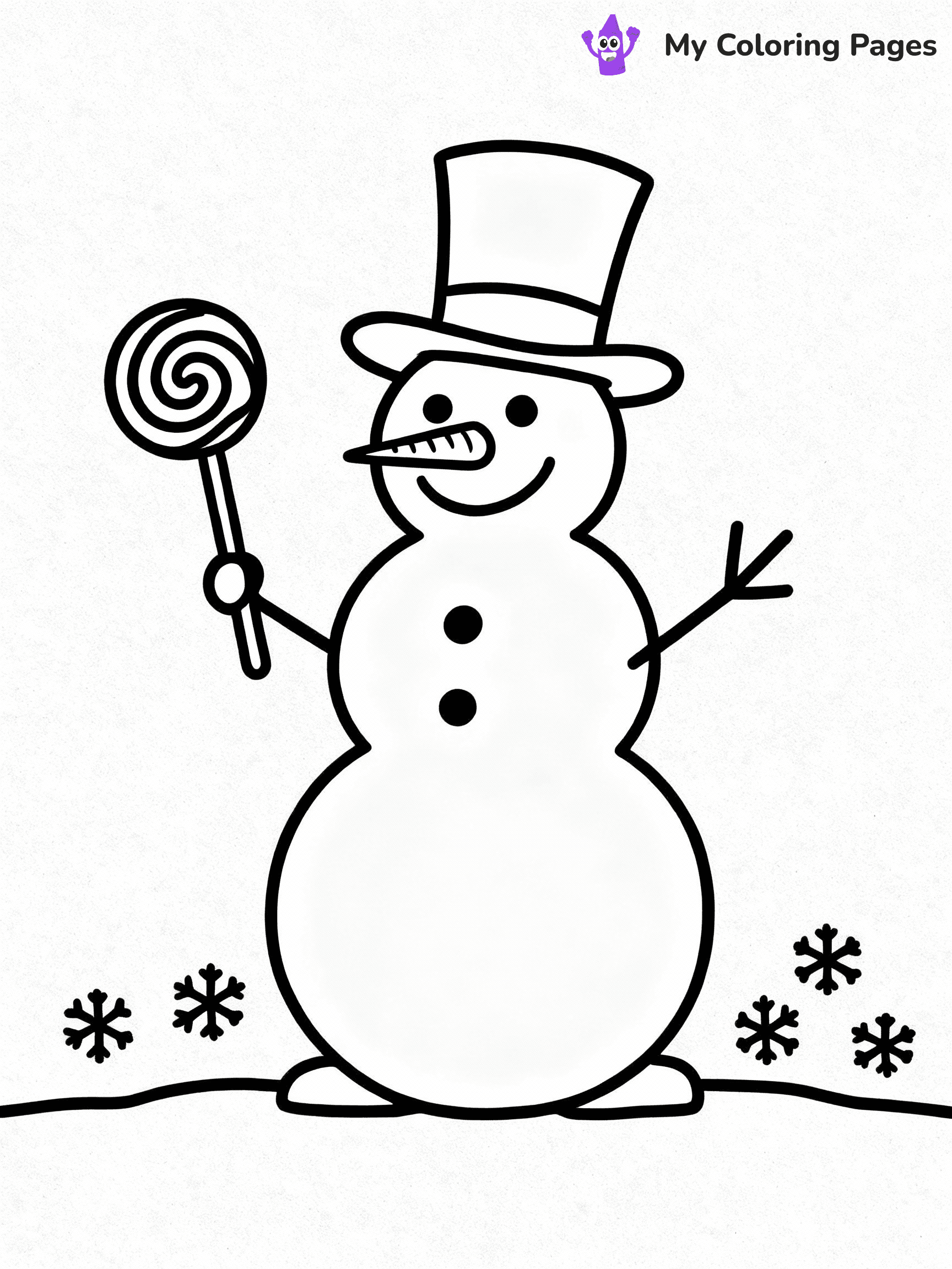 ⚠️ CRITICAL REQUIREMENT - ABSOLUTE BLACK AND WHITE ONLY ⚠️
This MUST be a BLACK AND WHITE line drawing ONLY. NO COLORS whatsoever.
- ONLY pure black lines (#000000) on pure white background (#FFFFFF)
- ABSOLUTELY NO colors, NO shading, NO gradients, NO grayscale
- If there are ANY colors in the output, the image is REJECTED
- This is a COLORING PAGE - meant to be COLORED IN by children
- The output must be UNCOLORED line art ready for coloring
⚠️ SUBJECT TO DRAW: Cheerful snowman with a lollipop, wearing a top hat, in whimsical winter style
(REMEMBER: Output must be BLACK AND WHITE line art only, NOT colored!)
# COLORING PAGE: BLACK OUTLINES ONLY - WHITE BACKGROUND MANDATORY
Create a **coloring book page** using EXACTLY two values: black lines, white space.
## NON-NEGOTIABLE BINARY RULES
- **ONLY #000000 (black) and #FFFFFF (white)** - NO other values exist
- **EVERY PIXEL = BLACK OR WHITE** - no gray/shading/antialiasing
- **WHITE BACKGROUND MANDATORY** - entire canvas stays white
- **ALL SHAPES HOLLOW** - everything is empty outlines waiting to be colored
- **FORBIDDEN:** fills, shading, gradients, patterns, textures, colors
- **NO SOLID REGIONS** - if it's not a thin line, it's wrong
## Universal Line Standards
- Black outlines ONLY - thin, uniform weight
- Every shape completely empty inside
- Closed contours suitable for coloring
- Simple flat illustration - zero depth/3D/realism
- **Style:** Whimsical Doodle Art Alley - rounded, friendly outlines (unless specified)
## Everything = Outline Only
- Characters/animals: hollow shapes
- Objects/clothing: empty contours
- Backgrounds/scenery: line work only
- Natural elements: outlined forms
- Dark/night areas: don't exist (use outlined symbols)
- Textures/patterns: convert to simple lines
## The Test
Can a child color EVERY white space with crayons? If any area is pre-filled/shaded/gray or colored in, it FAILS. Every shape must be waiting to receive color.
**FINAL OUTPUT**: Binary coloring page. Black lines define shapes. White spaces ready for coloring. Nothing else exists. No exceptions. Print-ready.
⚠️ FINAL REMINDER: Draw the subject "Cheerful snowman with a lollipop, wearing a top hat, in whimsical winter style" as BLACK AND WHITE line art. Zero colors in output.