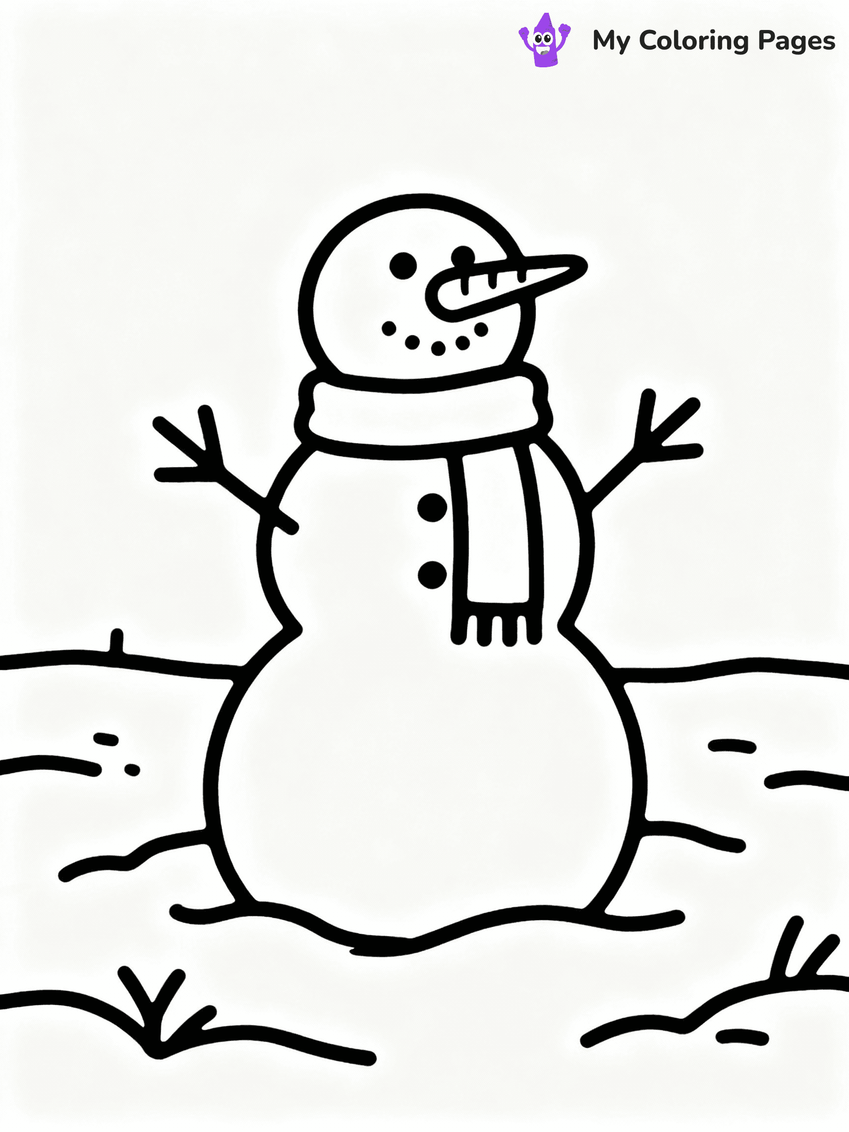 ⚠️ CRITICAL REQUIREMENT - ABSOLUTE BLACK AND WHITE ONLY ⚠️
This MUST be a BLACK AND WHITE line drawing ONLY. NO COLORS whatsoever.
- ONLY pure black lines (#000000) on pure white background (#FFFFFF)
- ABSOLUTELY NO colors, NO shading, NO gradients, NO grayscale
- If there are ANY colors in the output, the image is REJECTED
- This is a COLORING PAGE - meant to be COLORED IN by children
- The output must be UNCOLORED line art ready for coloring
⚠️ SUBJECT TO DRAW: Classic snowman with a scarf and carrot nose, standing in a snowy field, in playful outline style
(REMEMBER: Output must be BLACK AND WHITE line art only, NOT colored!)
# COLORING PAGE: BLACK OUTLINES ONLY - WHITE BACKGROUND MANDATORY
Create a **coloring book page** using EXACTLY two values: black lines, white space.
## NON-NEGOTIABLE BINARY RULES
- **ONLY #000000 (black) and #FFFFFF (white)** - NO other values exist
- **EVERY PIXEL = BLACK OR WHITE** - no gray/shading/antialiasing
- **WHITE BACKGROUND MANDATORY** - entire canvas stays white
- **ALL SHAPES HOLLOW** - everything is empty outlines waiting to be colored
- **FORBIDDEN:** fills, shading, gradients, patterns, textures, colors
- **NO SOLID REGIONS** - if it's not a thin line, it's wrong
## Universal Line Standards
- Black outlines ONLY - thin, uniform weight
- Every shape completely empty inside
- Closed contours suitable for coloring
- Simple flat illustration - zero depth/3D/realism
- **Style:** Whimsical Doodle Art Alley - rounded, friendly outlines (unless specified)
## Everything = Outline Only
- Characters/animals: hollow shapes
- Objects/clothing: empty contours
- Backgrounds/scenery: line work only
- Natural elements: outlined forms
- Dark/night areas: don't exist (use outlined symbols)
- Textures/patterns: convert to simple lines
## The Test
Can a child color EVERY white space with crayons? If any area is pre-filled/shaded/gray or colored in, it FAILS. Every shape must be waiting to receive color.
**FINAL OUTPUT**: Binary coloring page. Black lines define shapes. White spaces ready for coloring. Nothing else exists. No exceptions. Print-ready.
⚠️ FINAL REMINDER: Draw the subject "Classic snowman with a scarf and carrot nose, standing in a snowy field, in playful outline style" as BLACK AND WHITE line art. Zero colors in output.