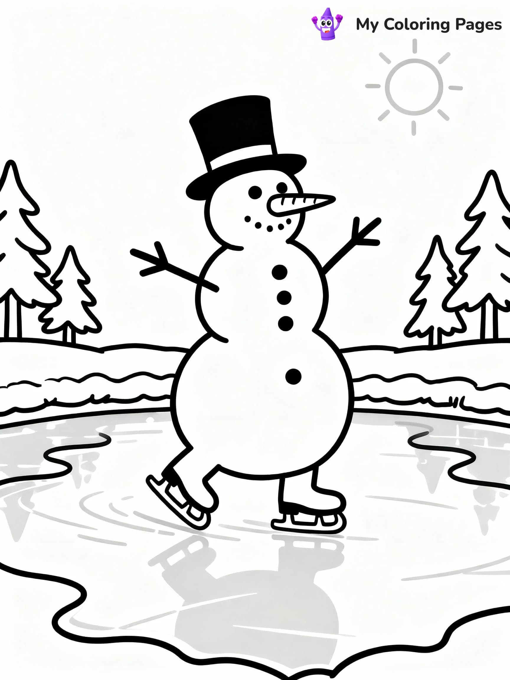 Snowman Coloring Pages - 20