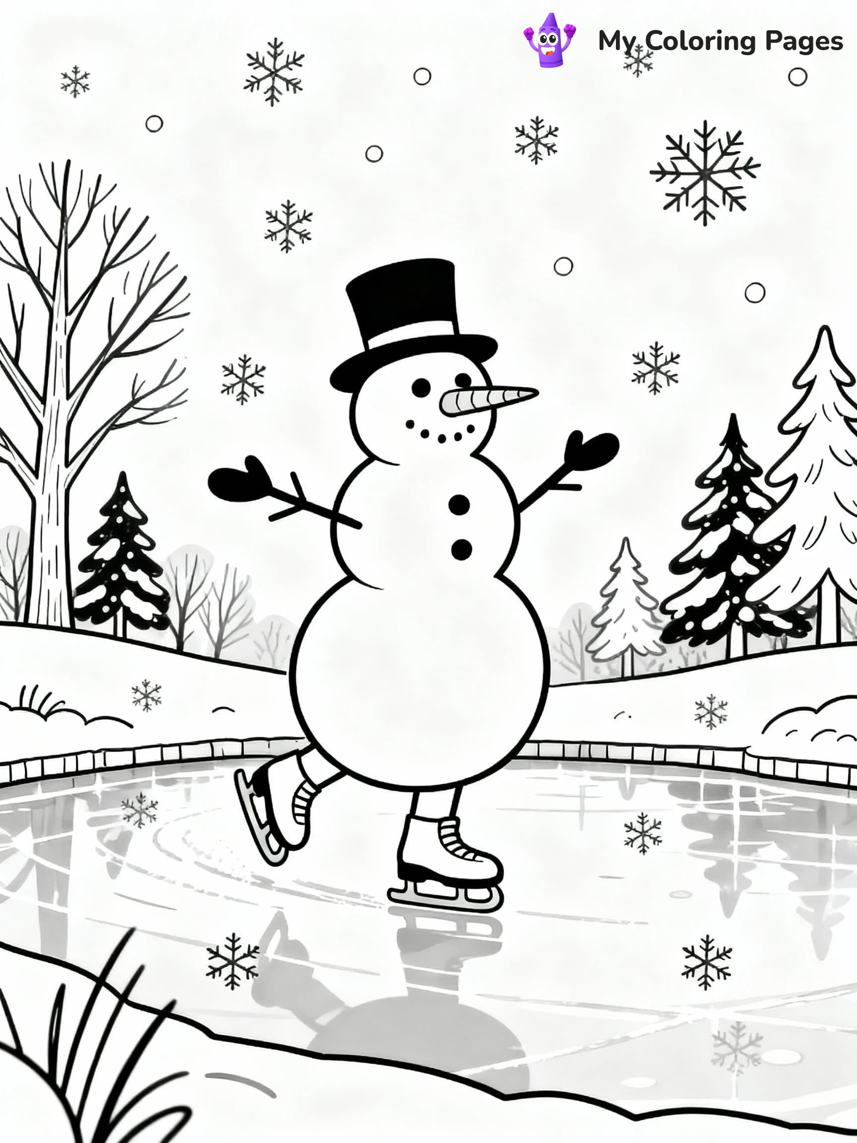 Snowman Coloring Pages - 15