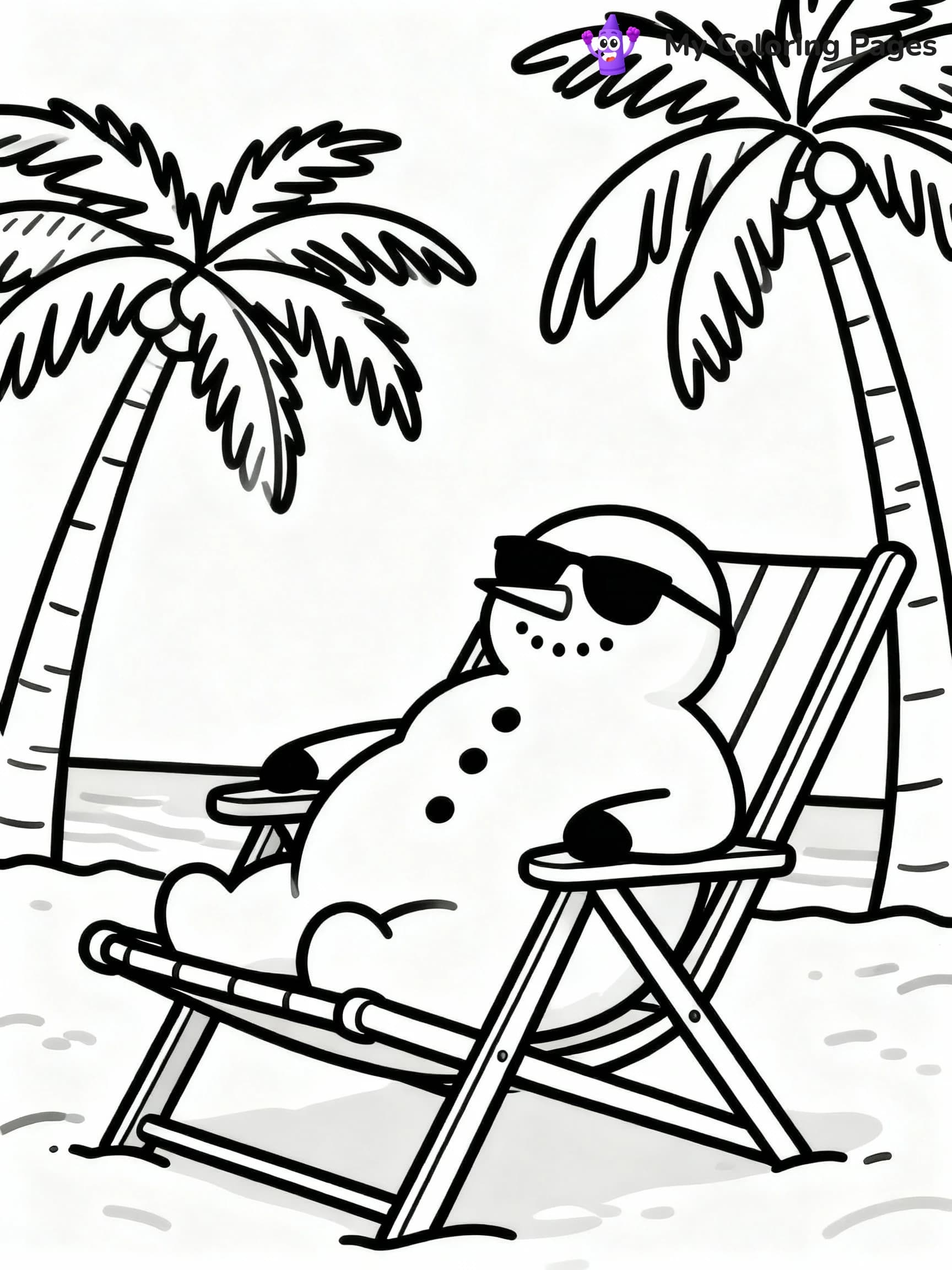 Snowman Coloring Pages - 1