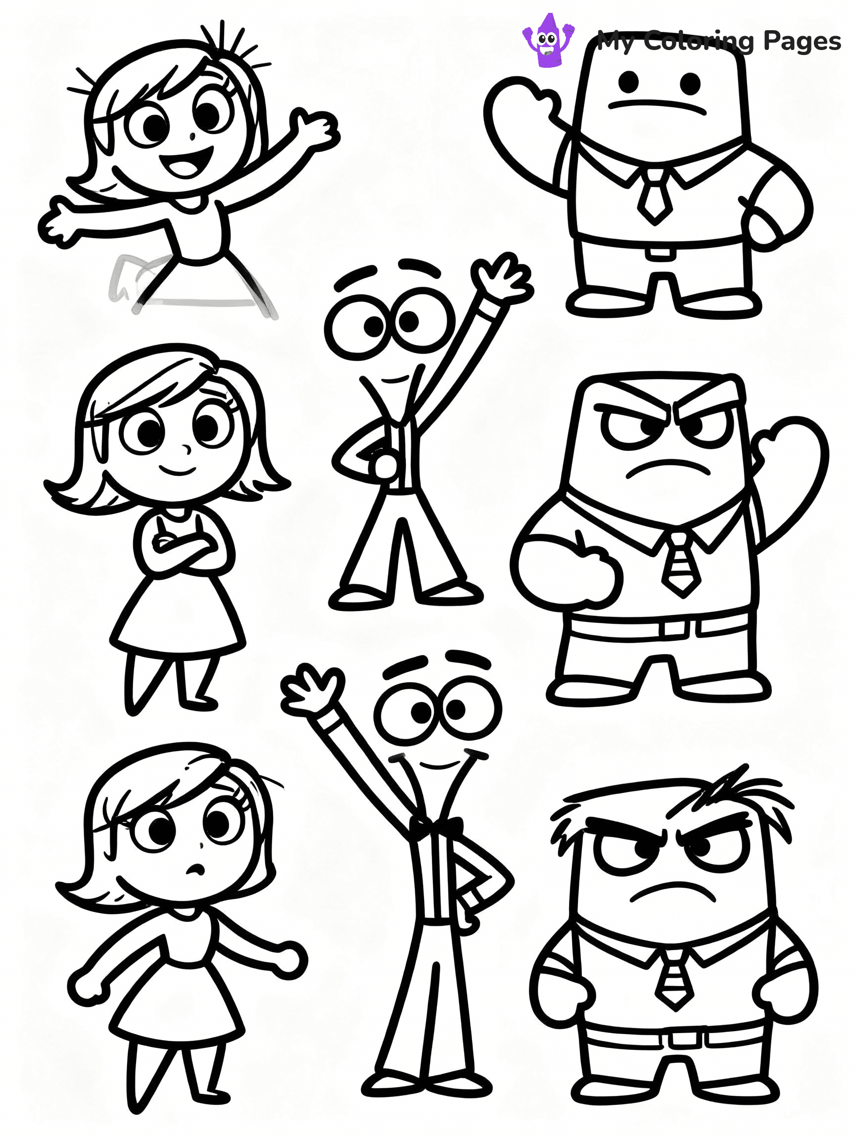 Inside Out Coloring Pages - 27