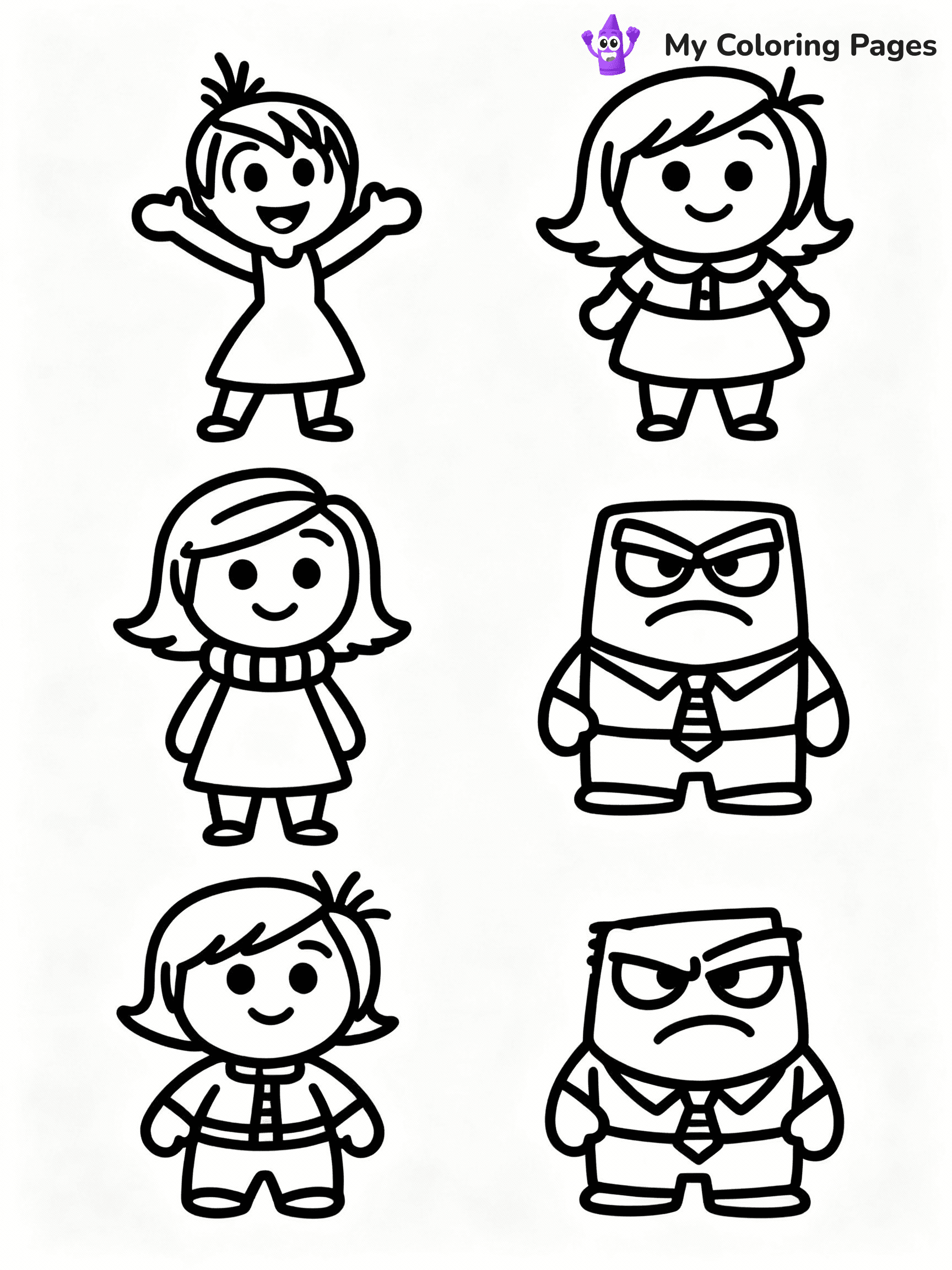 Inside Out Coloring Pages - 26