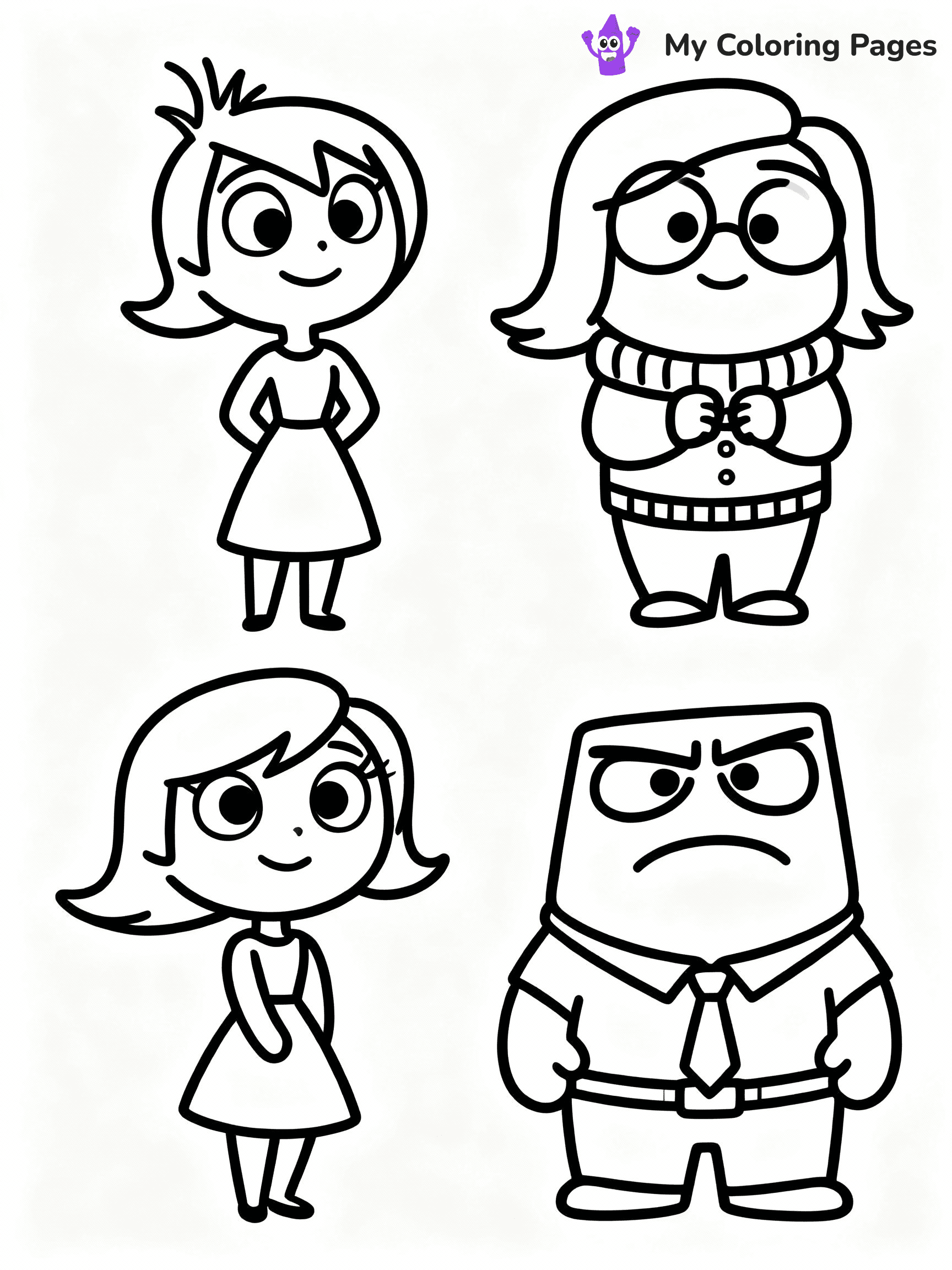 Inside Out Coloring Pages - 25