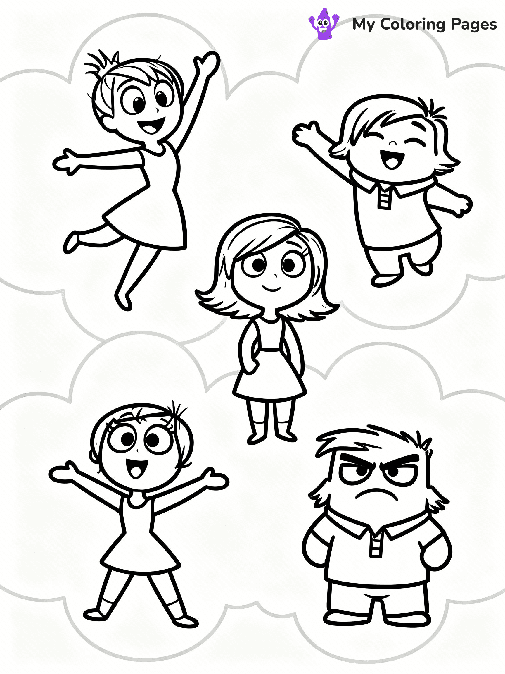 Inside Out Coloring Pages - 22